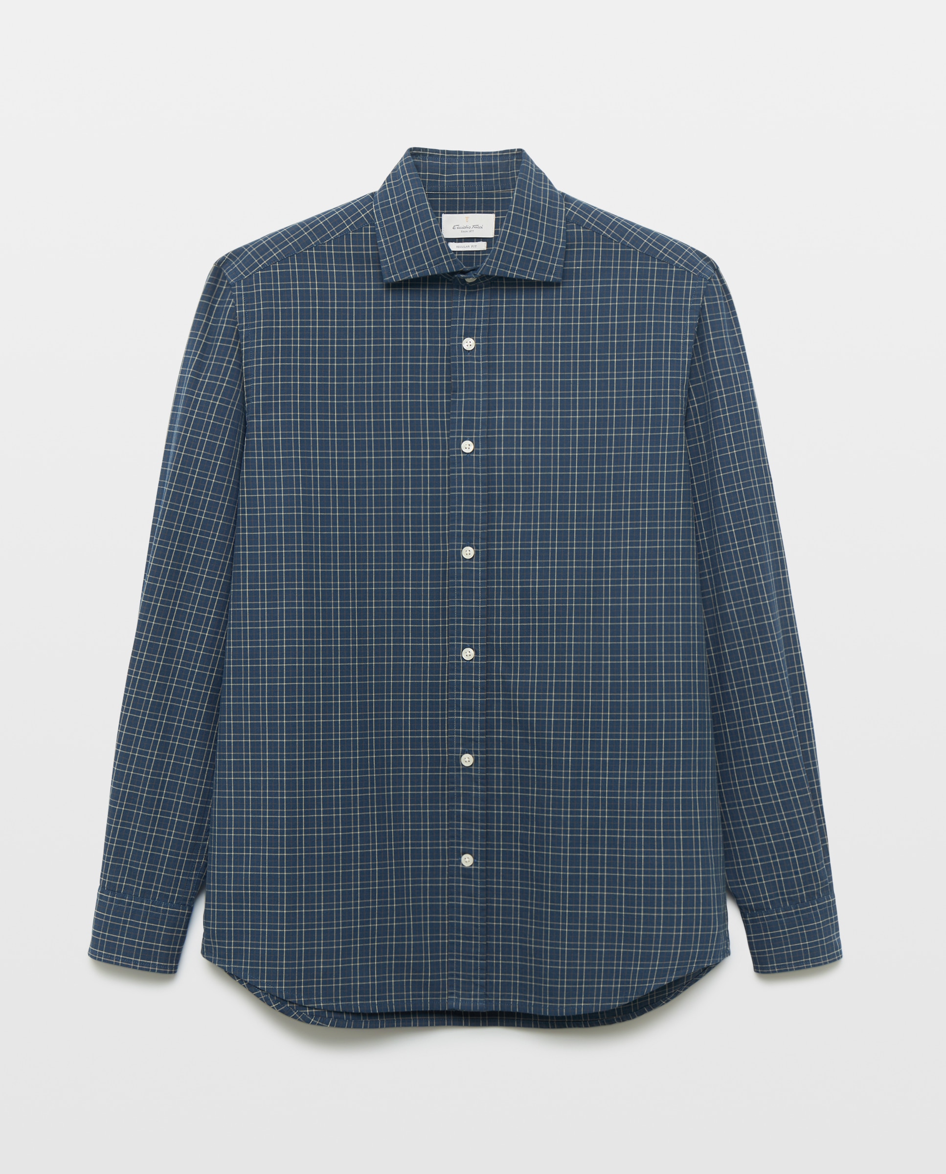 Camisa sport twill lav hombre - Emidio Tucci - Azul marino Azul marino-4
