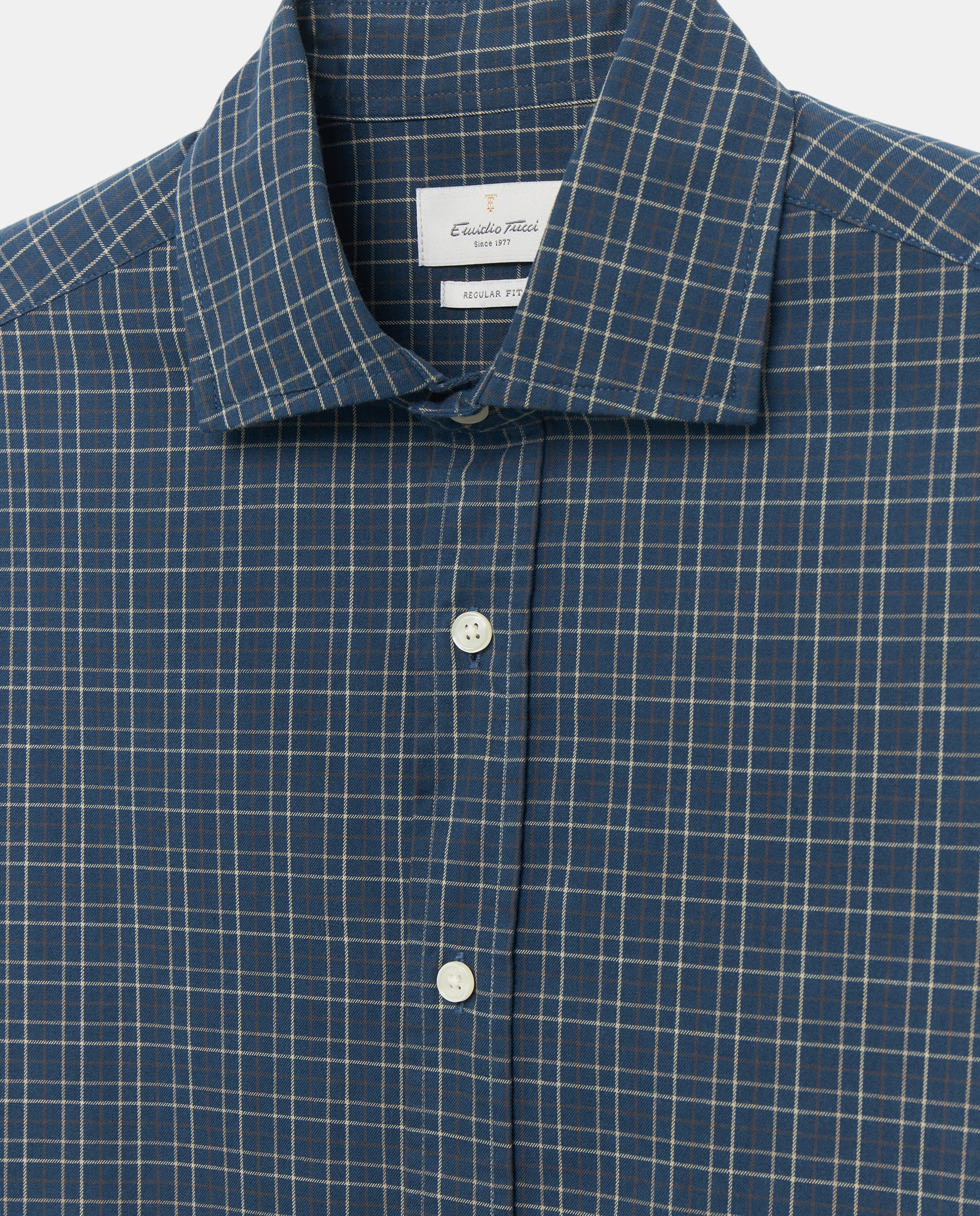 Camisa sport twill lav hombre - Emidio Tucci - Azul marino Azul marino-5
