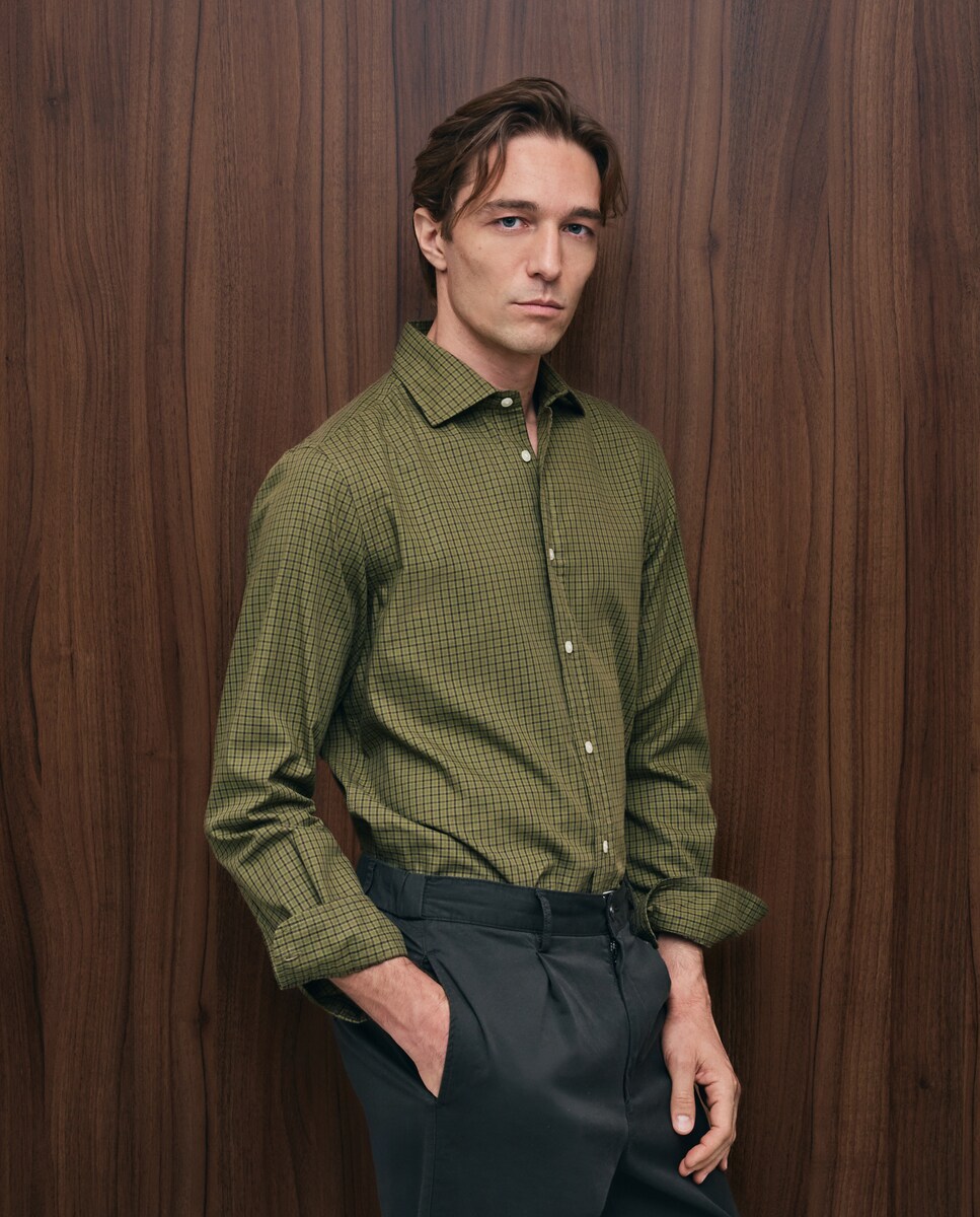 Imagen 0 de Camisa sport twill hombre Verde