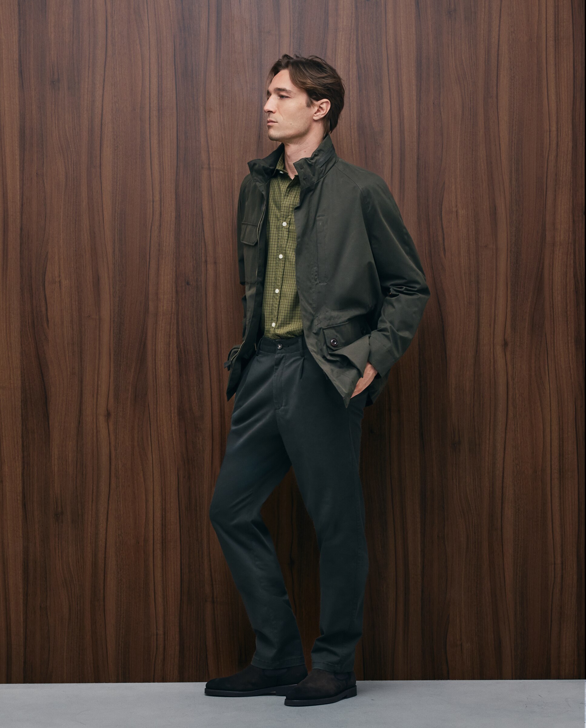 Camisa sport twill hombre - Emidio Tucci - Verde Verde-2