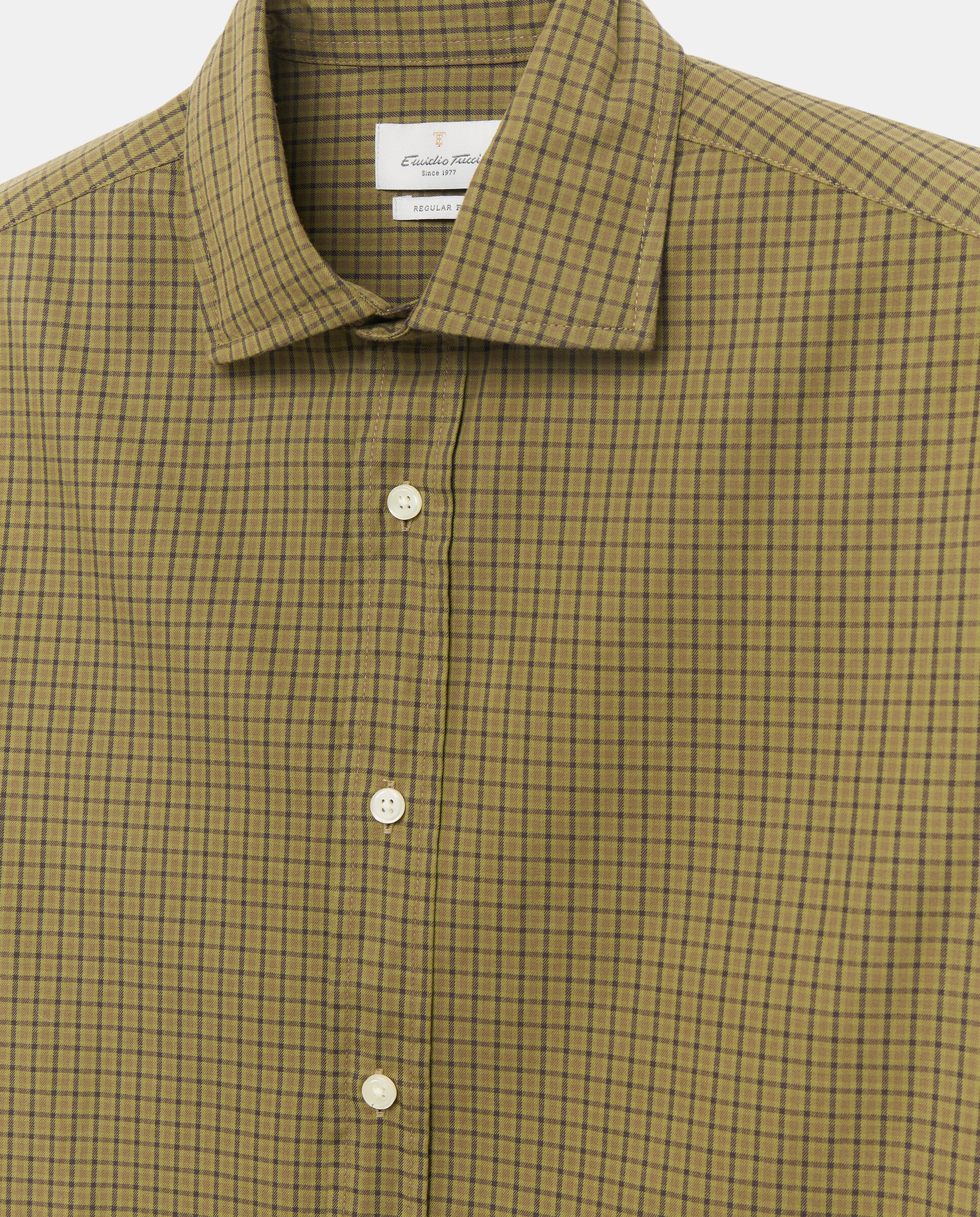 Camisa sport twill hombre - Emidio Tucci - Verde Verde-5