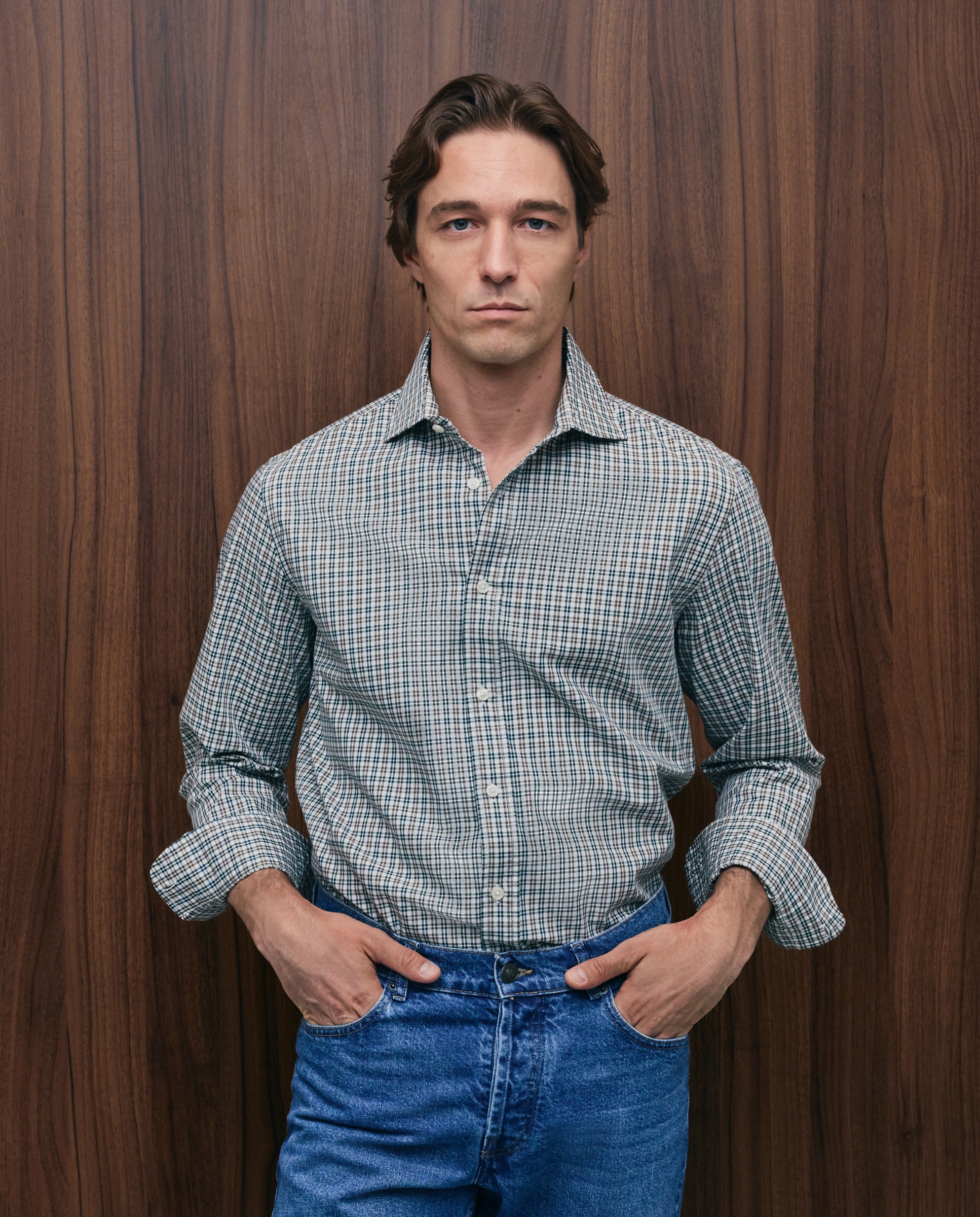 Imagen 0 de Camisa sport twill hombre Azul