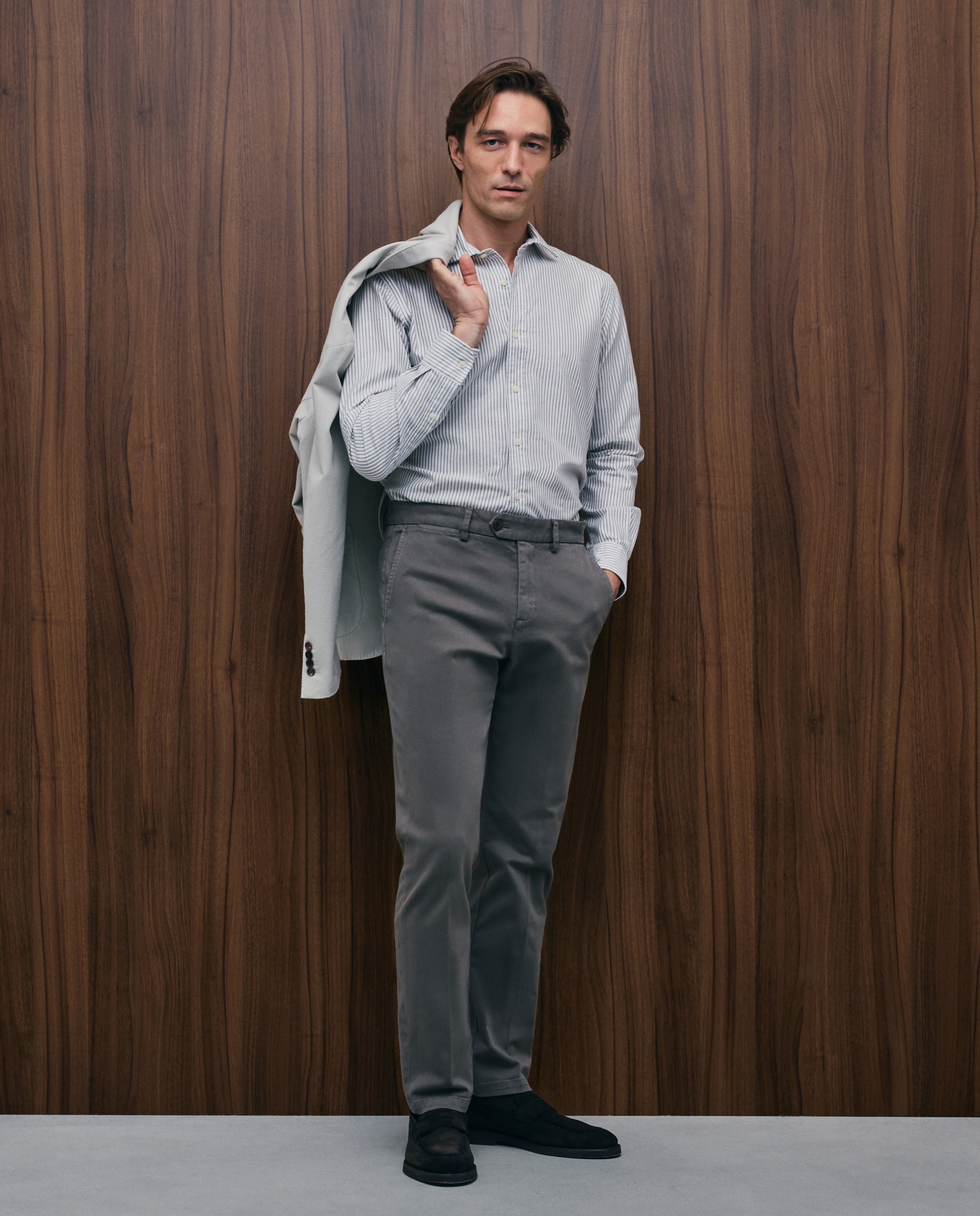 Camisa sport hombre m/l - Emidio Tucci - Marrón Marrón-2