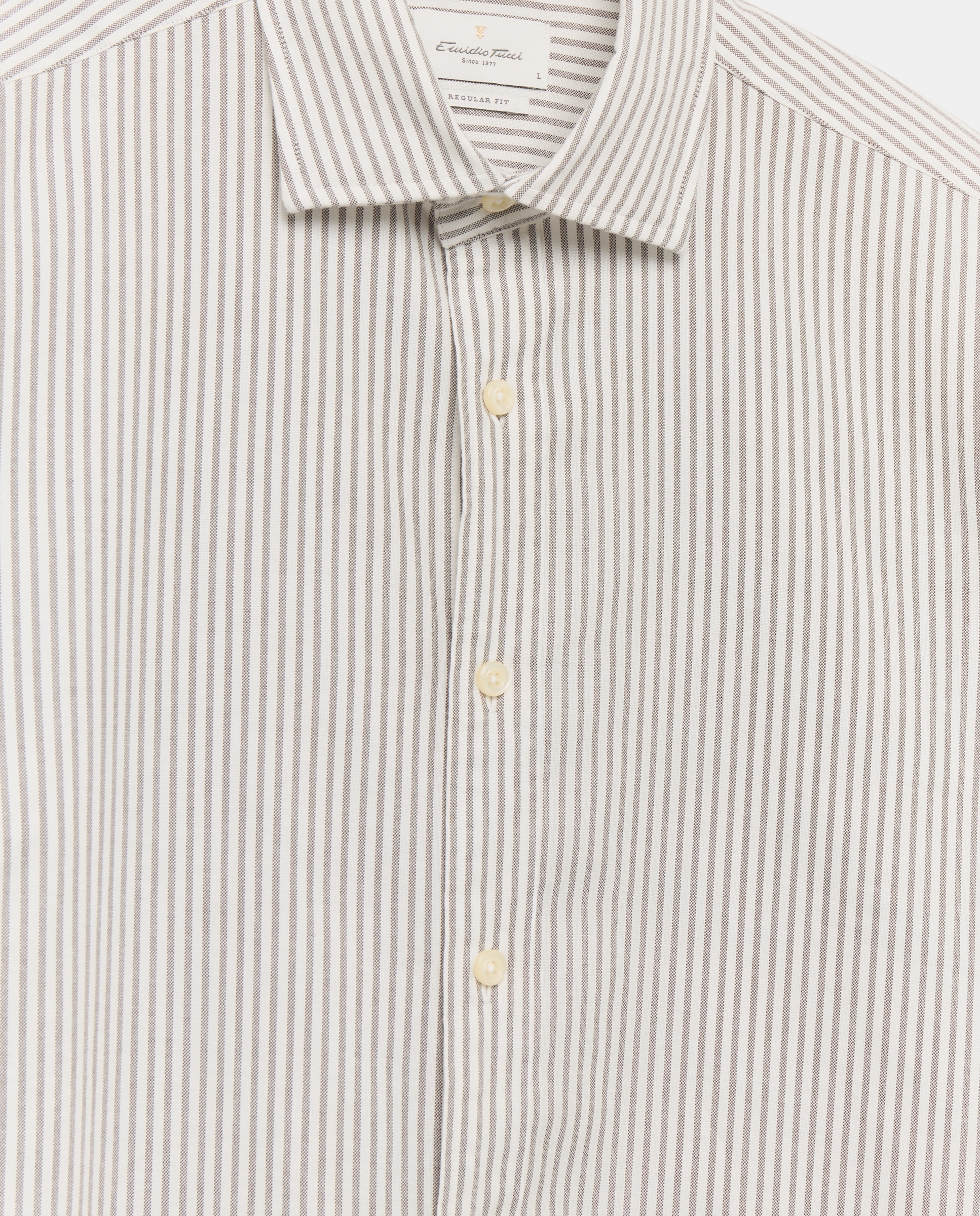 Camisa sport hombre m/l - Emidio Tucci - Marrón Marrón-5