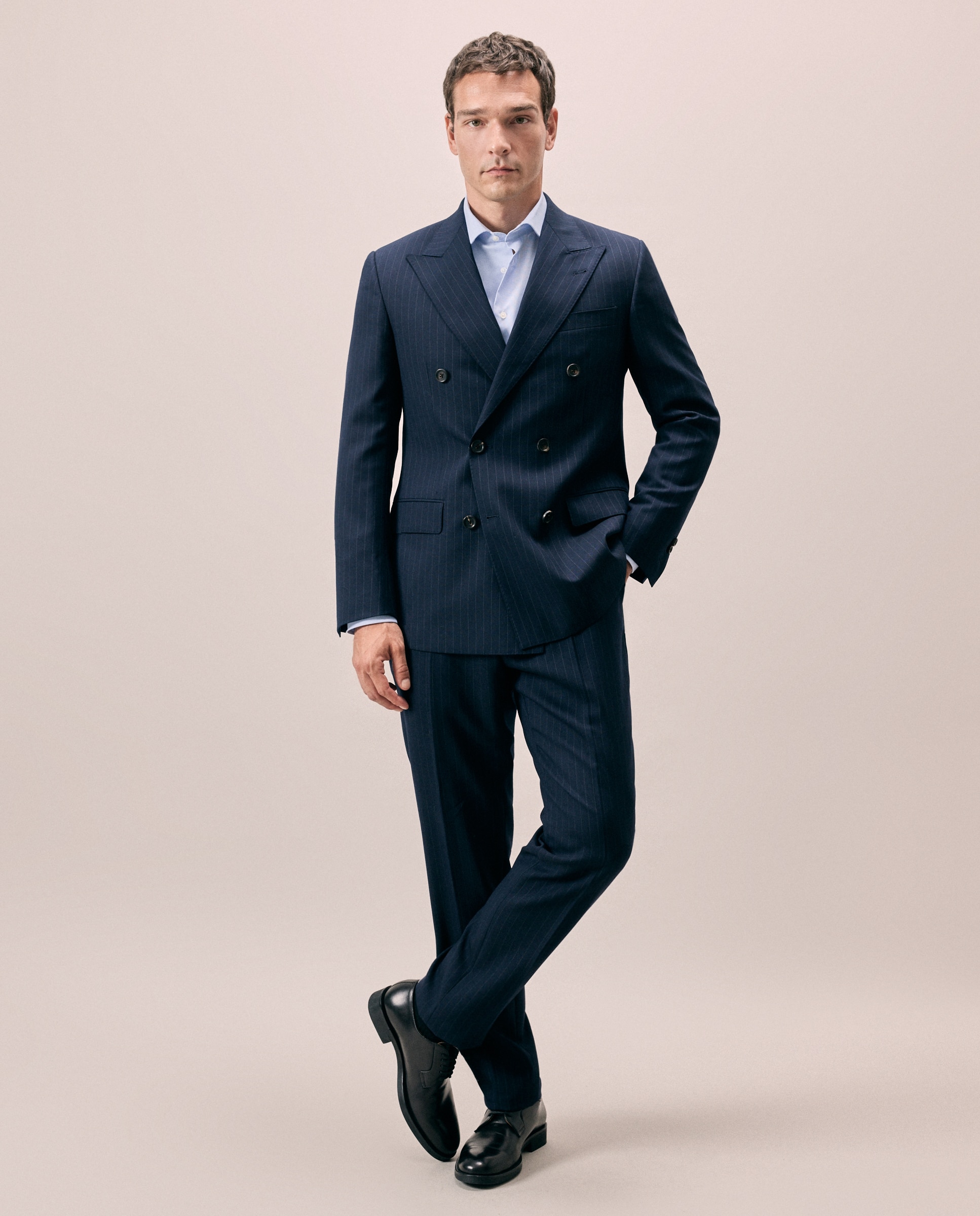 Camisa vestir non iron hombre m/l - Emidio Tucci - Azul Azul-2