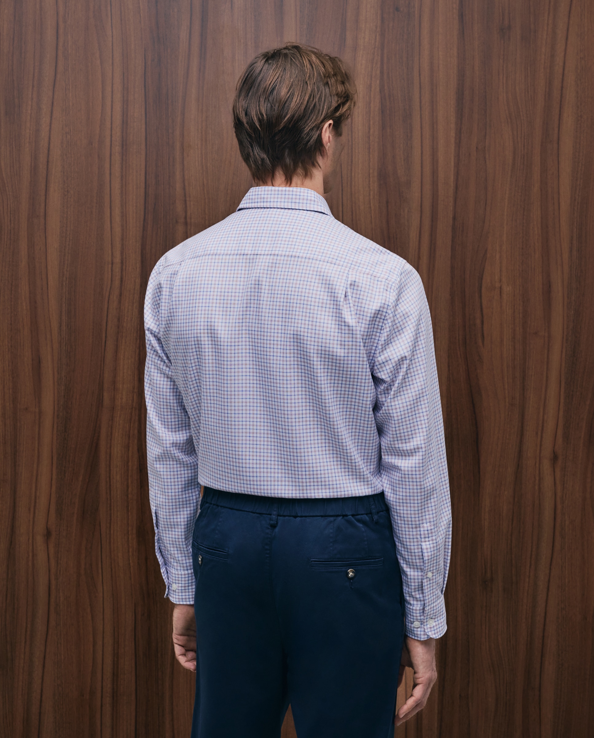 Camisa sport hombre manga larga - Emidio Tucci - Granate Granate-3