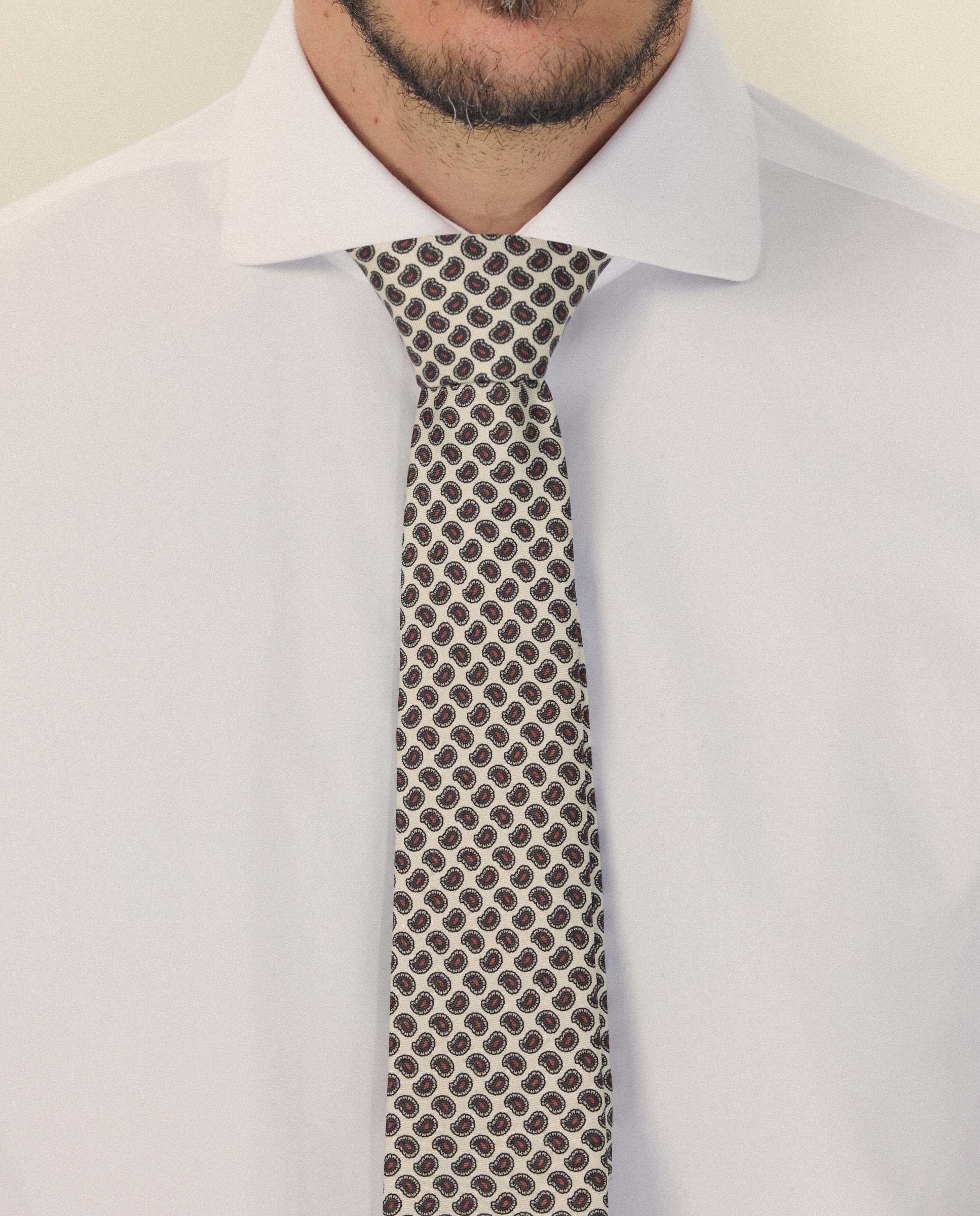 Camisa vestir 100% algodón non iron slim fit - Emidio Tucci - Blanco Blanco-4