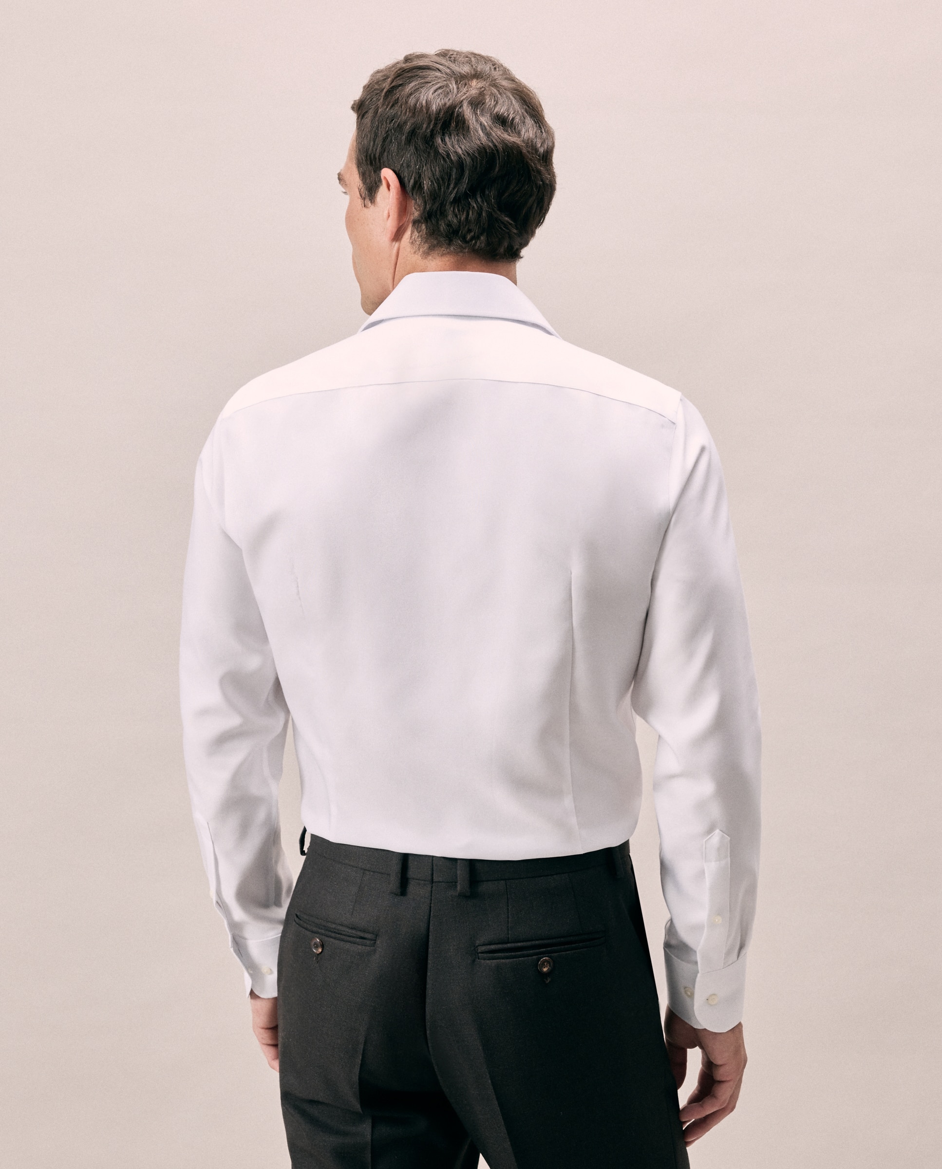 Camisa vestir 100% algodón non iron slim fit - Emidio Tucci - Blanco Blanco-4