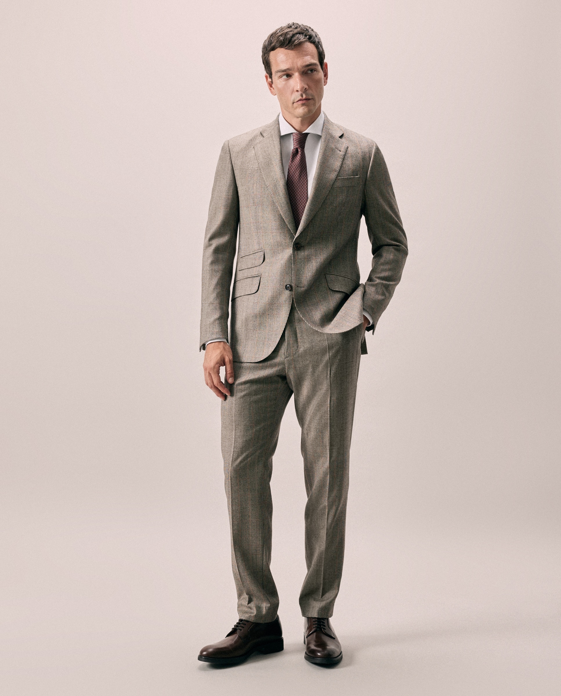 Camisa vestir slim fit 90% algodón 10% elastano - Emidio Tucci - Blanco Blanco-2