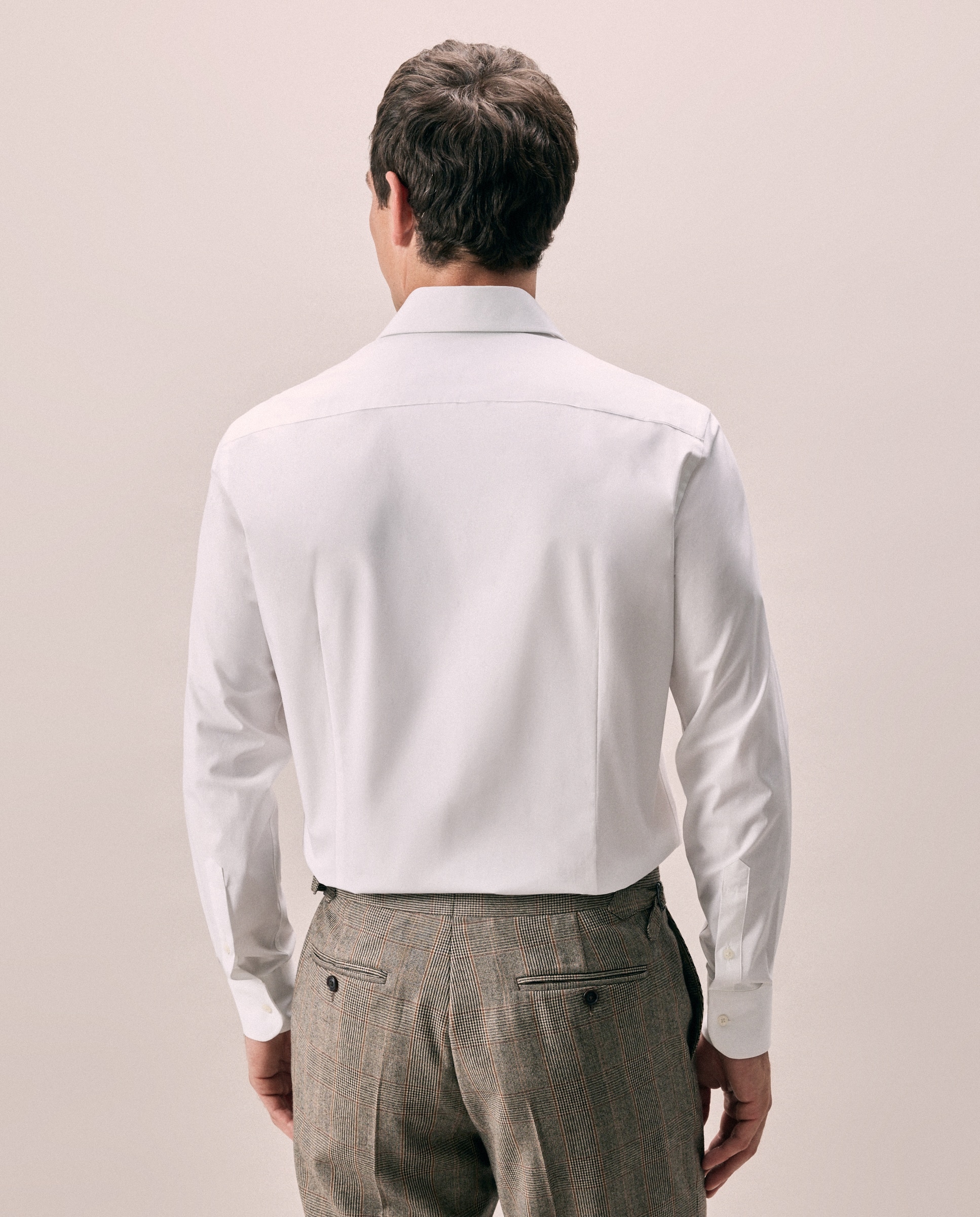 Camisa vestir slim fit 90% algodón 10% elastano - Emidio Tucci - Blanco Blanco-3