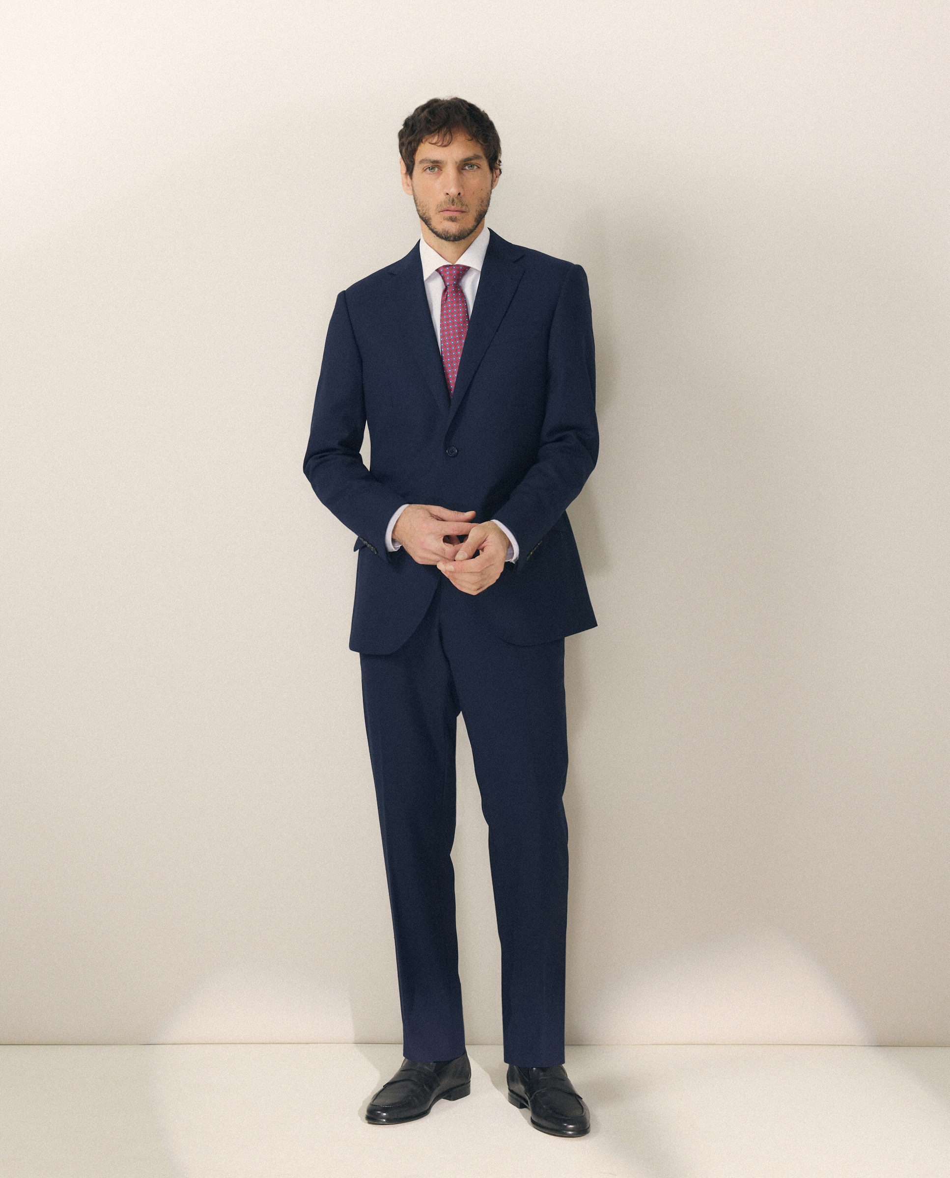 Camisa Clássica Slim Fit com Manga Comprida Branco-2