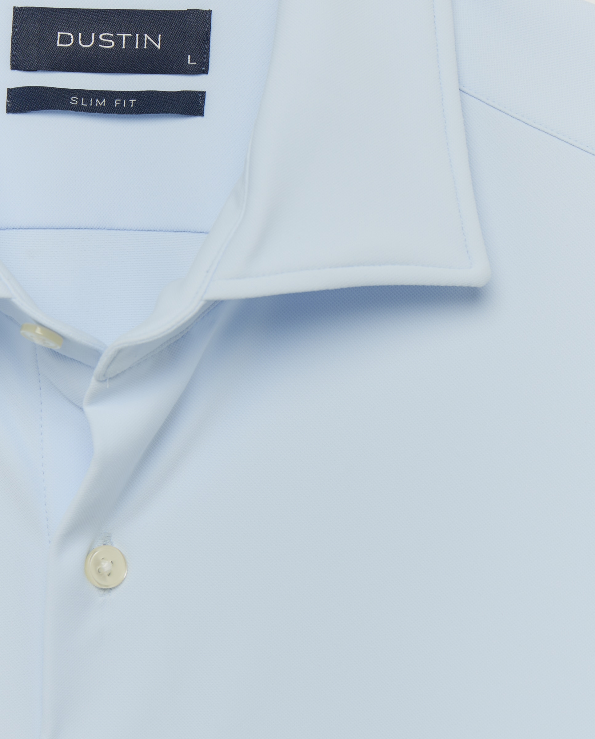 Camisa de vestir stretch slim fit. - Dustin - Azul claro Azul claro-5