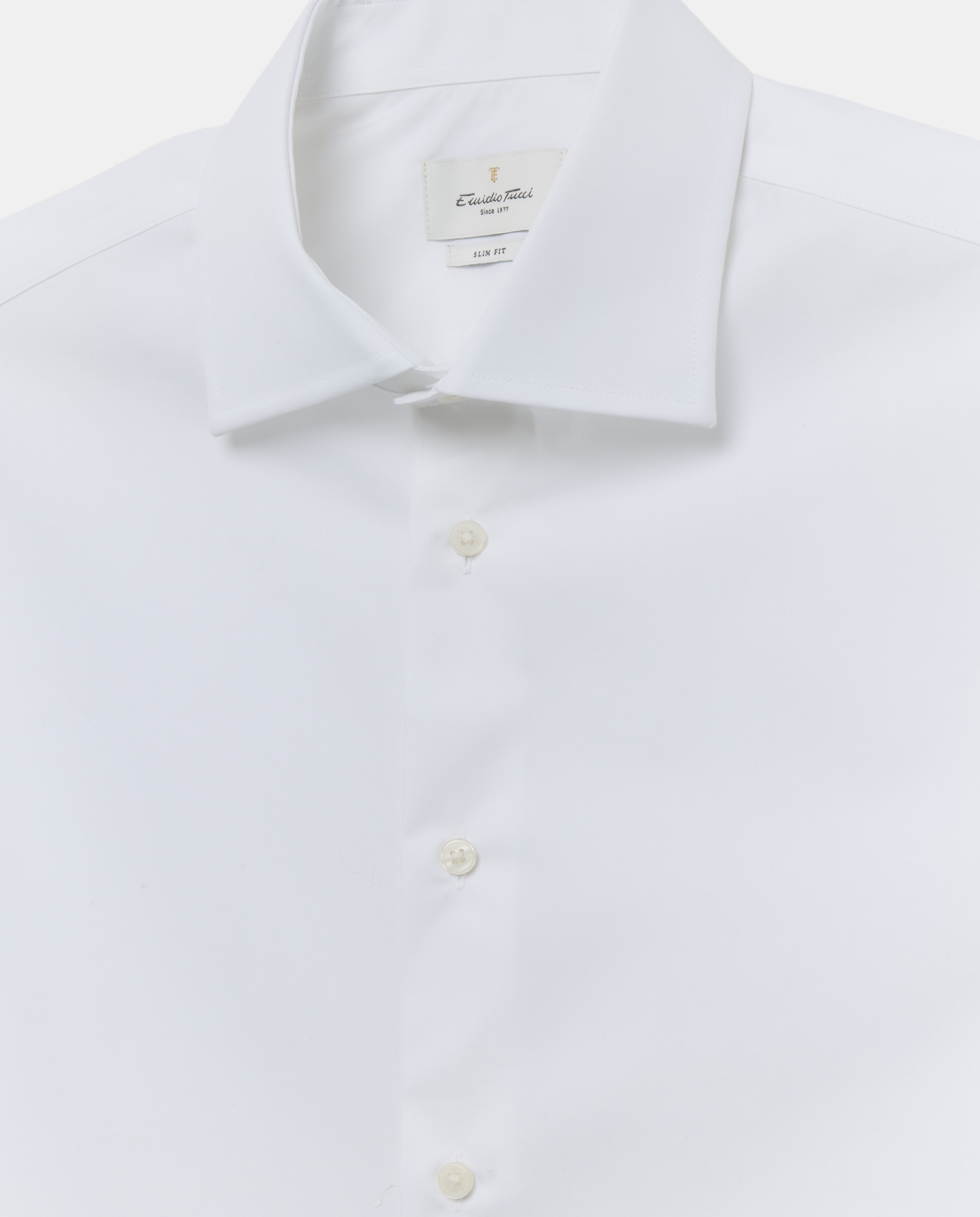 Camisa Clássica de Manga Comprida Non Iron Branco-5