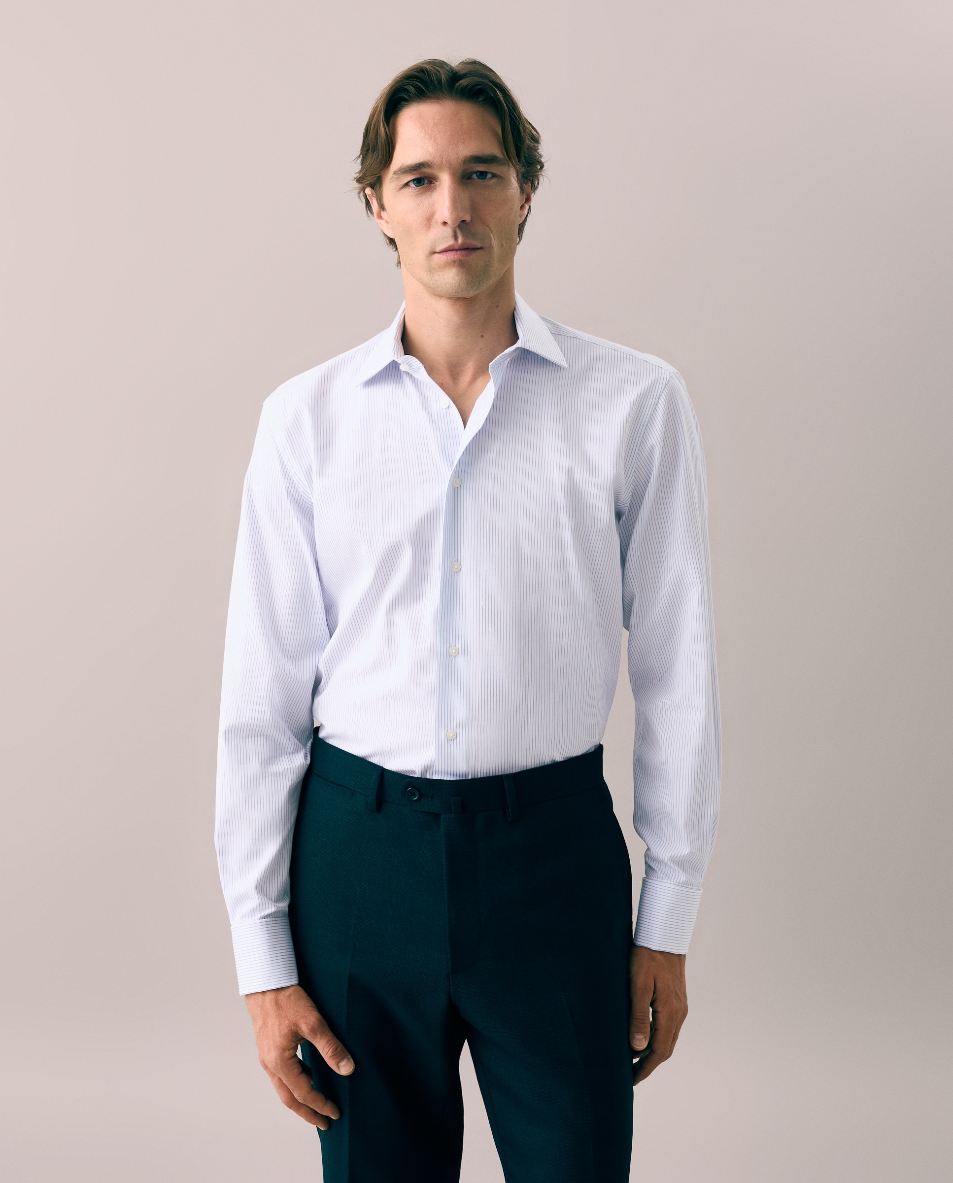 Imagem 0 de Camisa Formal de Algodão Egípcio com Manga Comprida