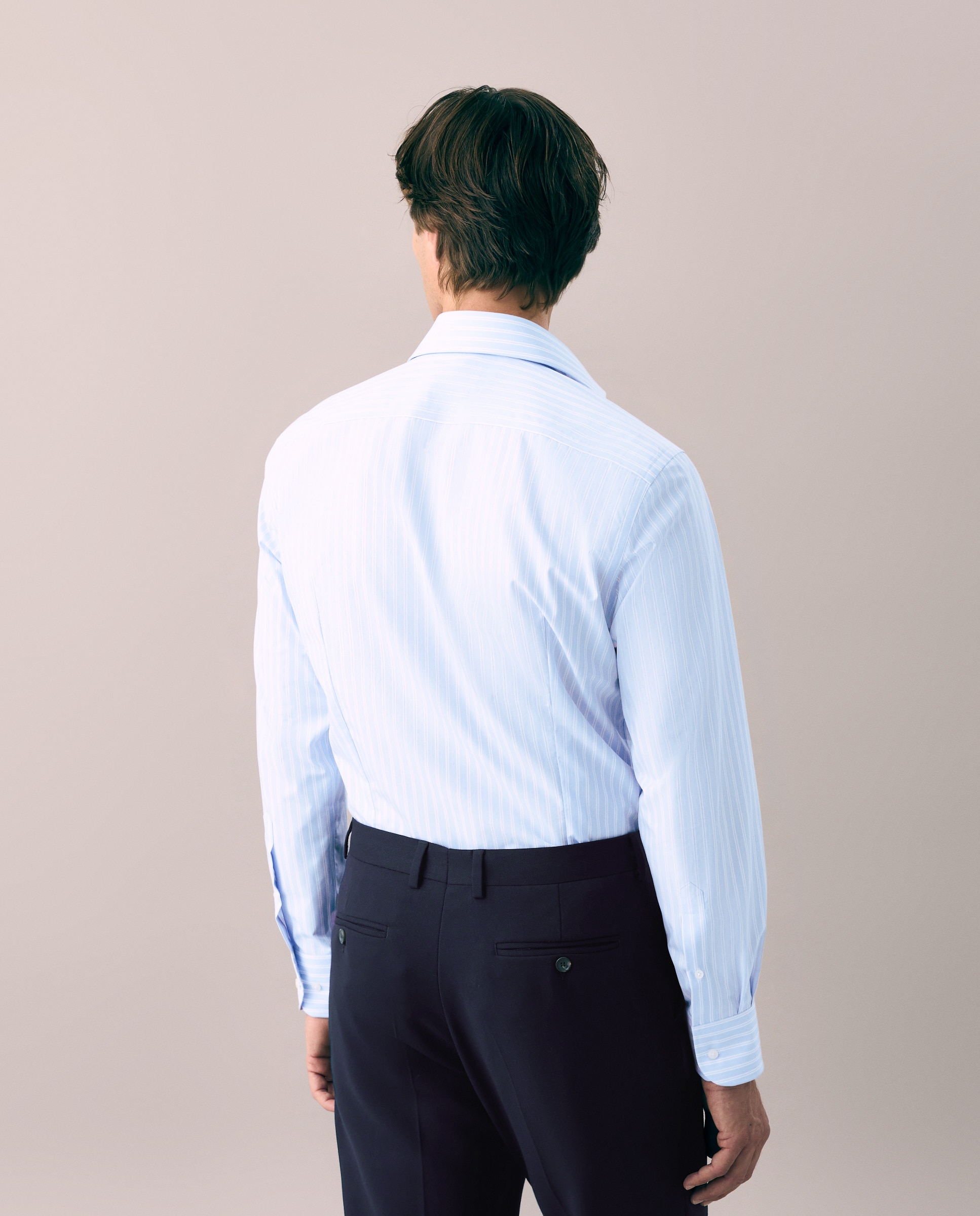 Camisa vestir non iron hombre manga larga - Emidio Tucci - Azul claro Azul claro-3