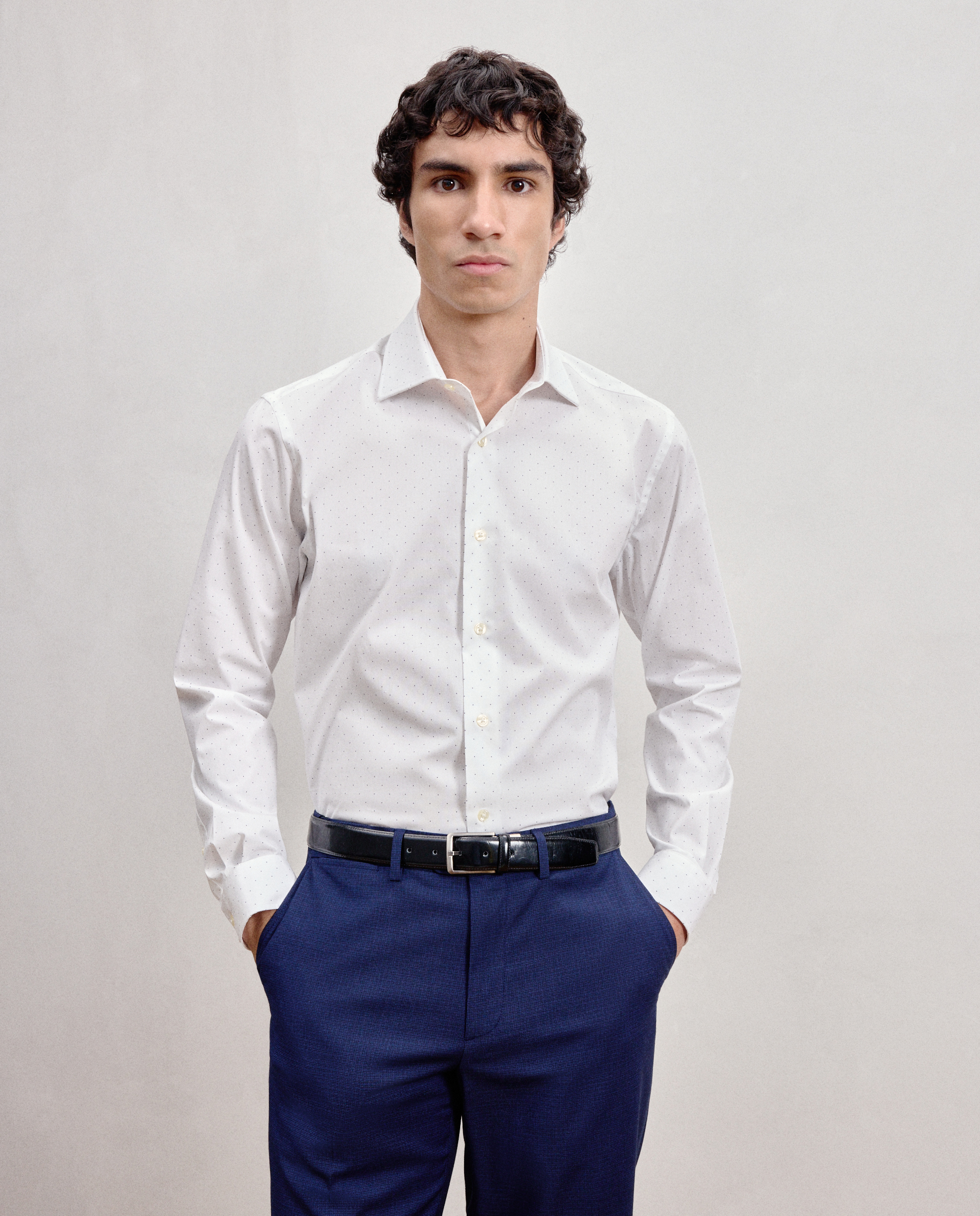 Imagen 0 de Camisa de vestir ml microestampada patrón slim.