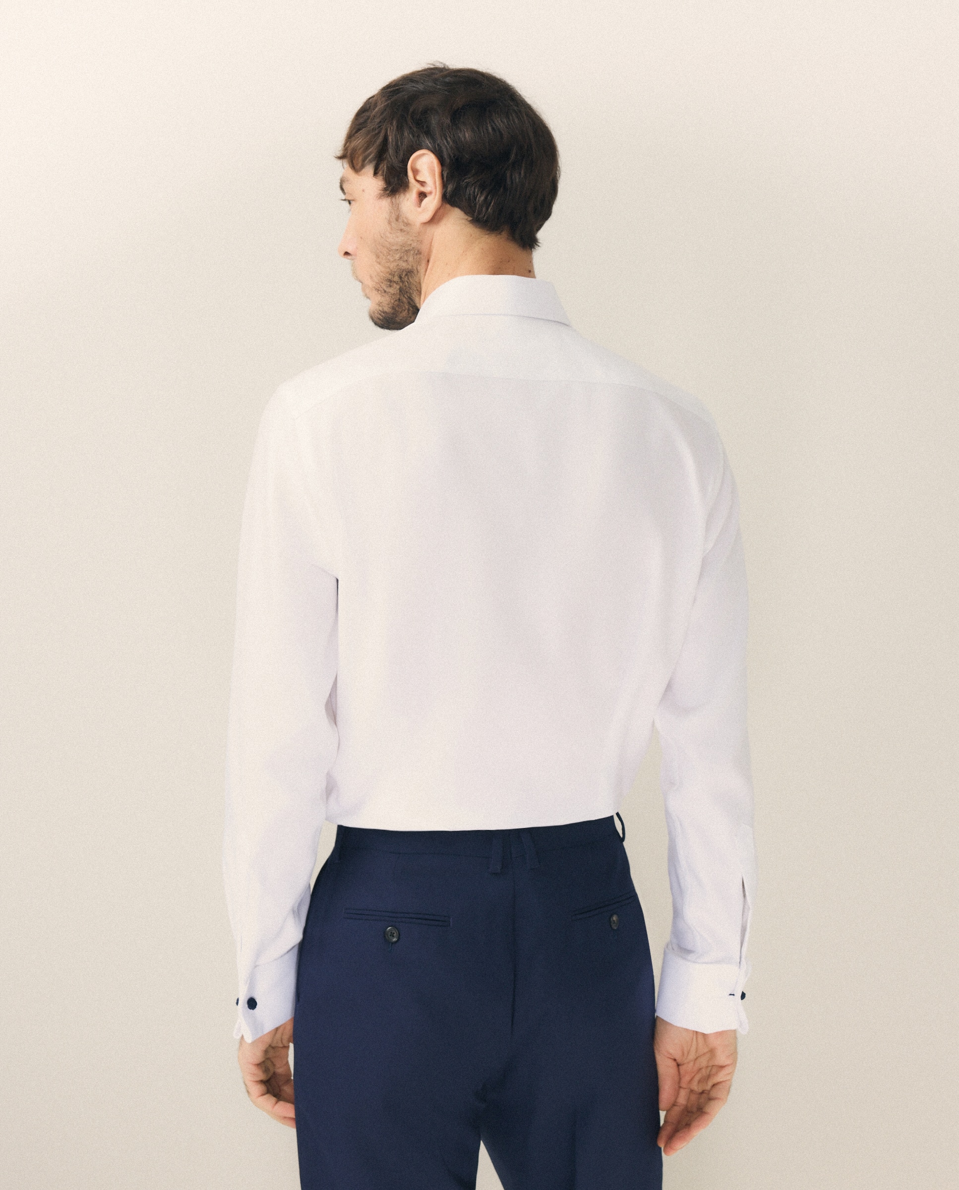 Camisa Formal Slim Fit Branco-3