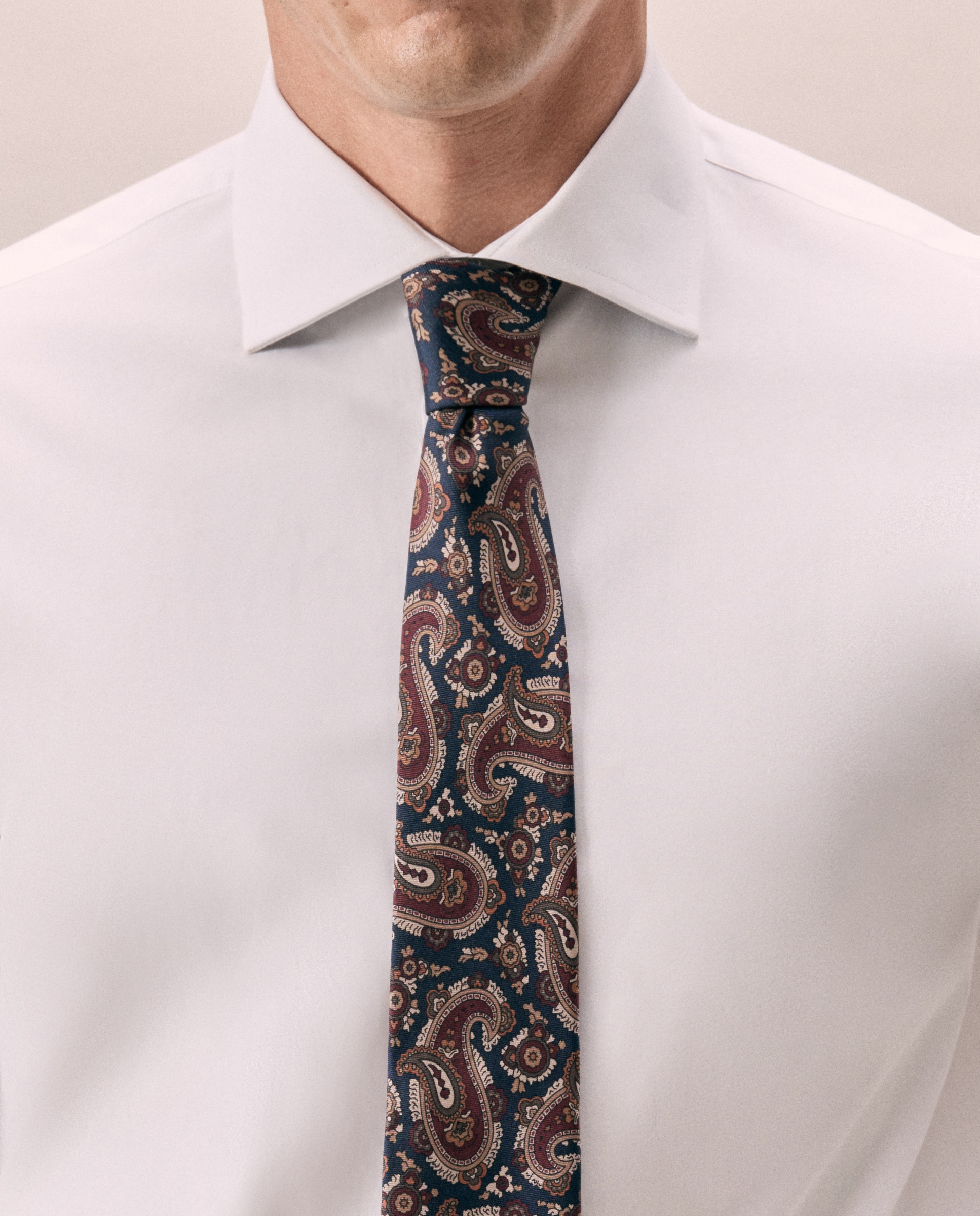 Camisa vestir 100% algodón soft - Emidio Tucci - Blanco Blanco-3