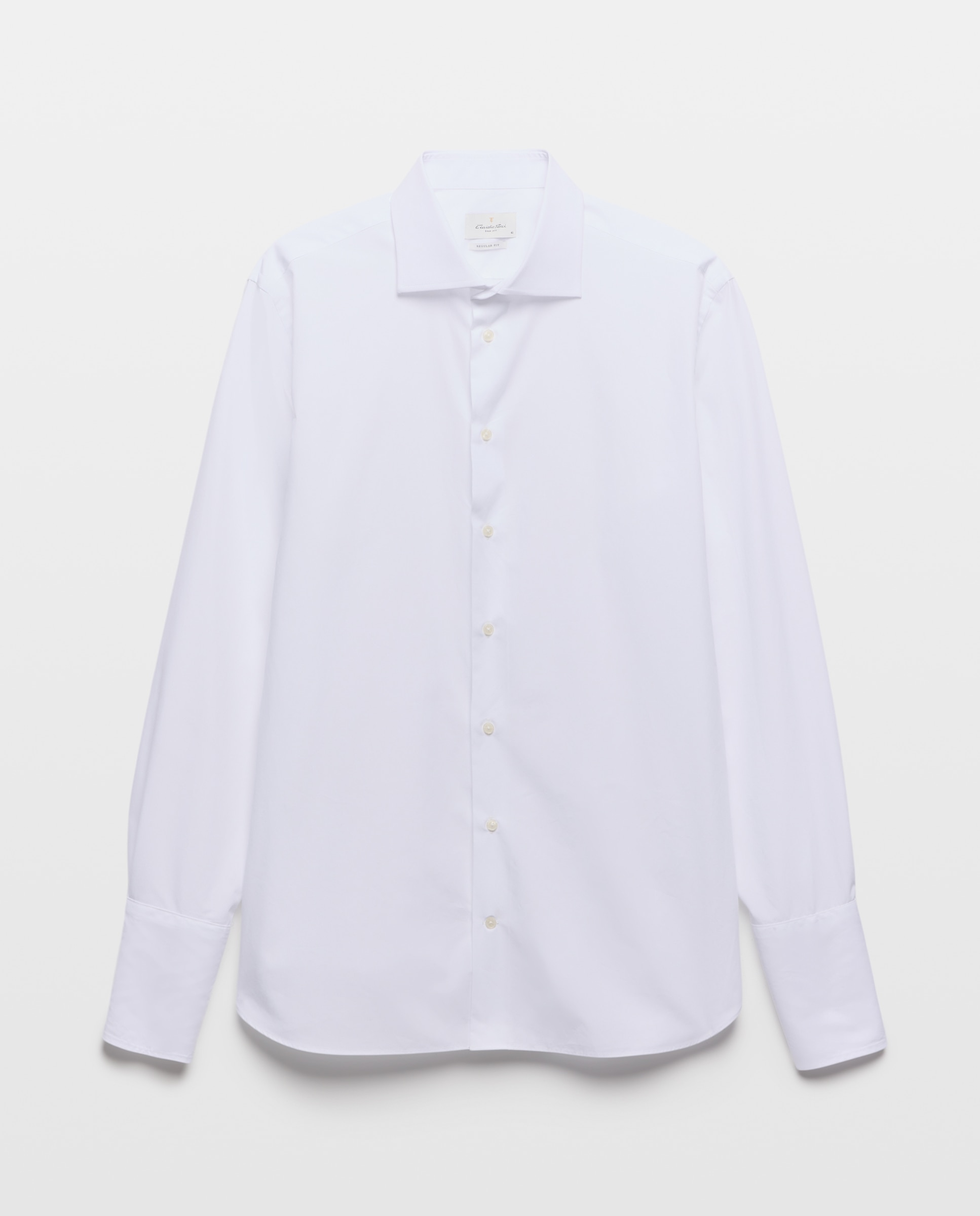 Camisa vestir 100% algodón soft - Emidio Tucci - Blanco Blanco-5