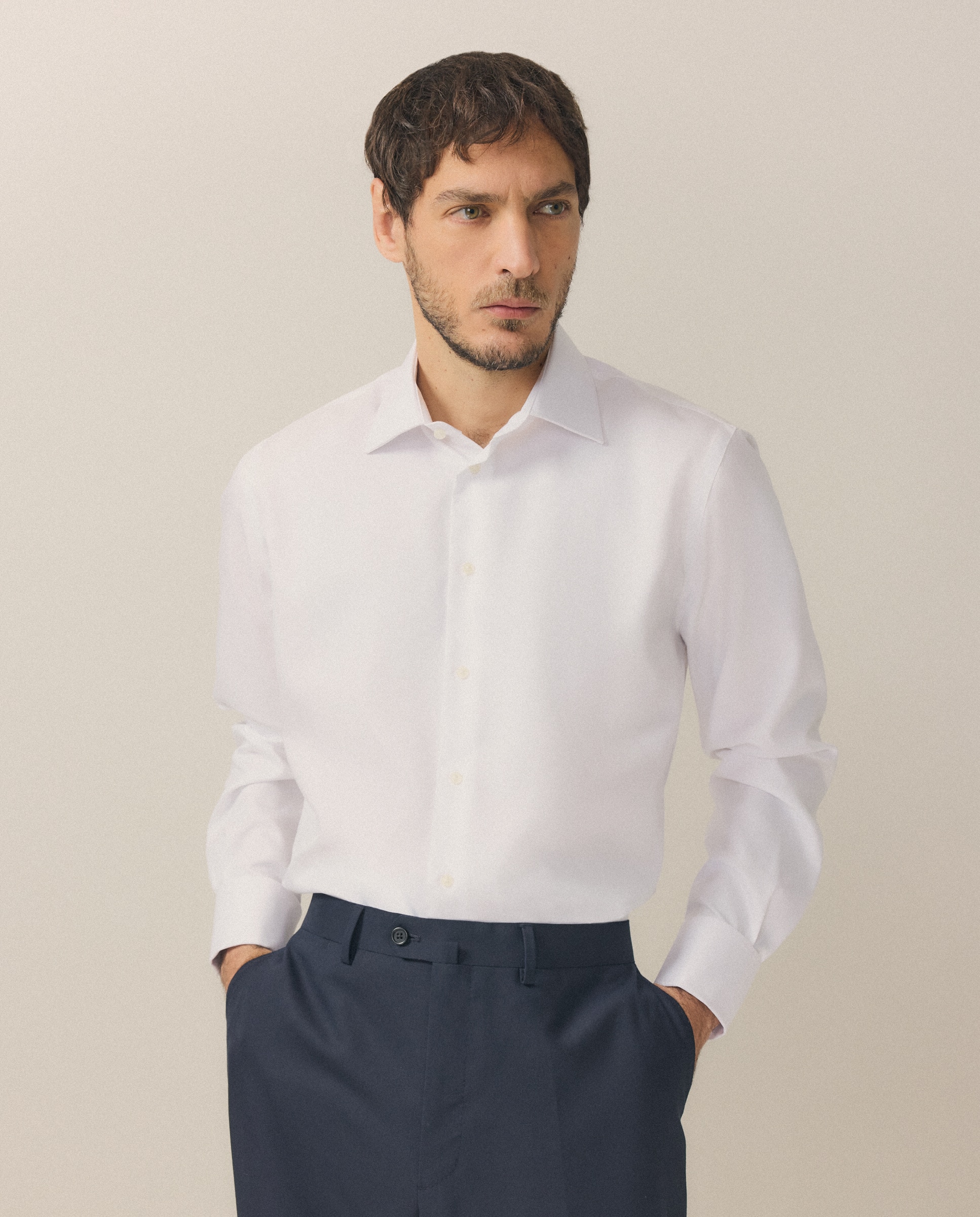 Camisa Formal Classic Fit Branco-1