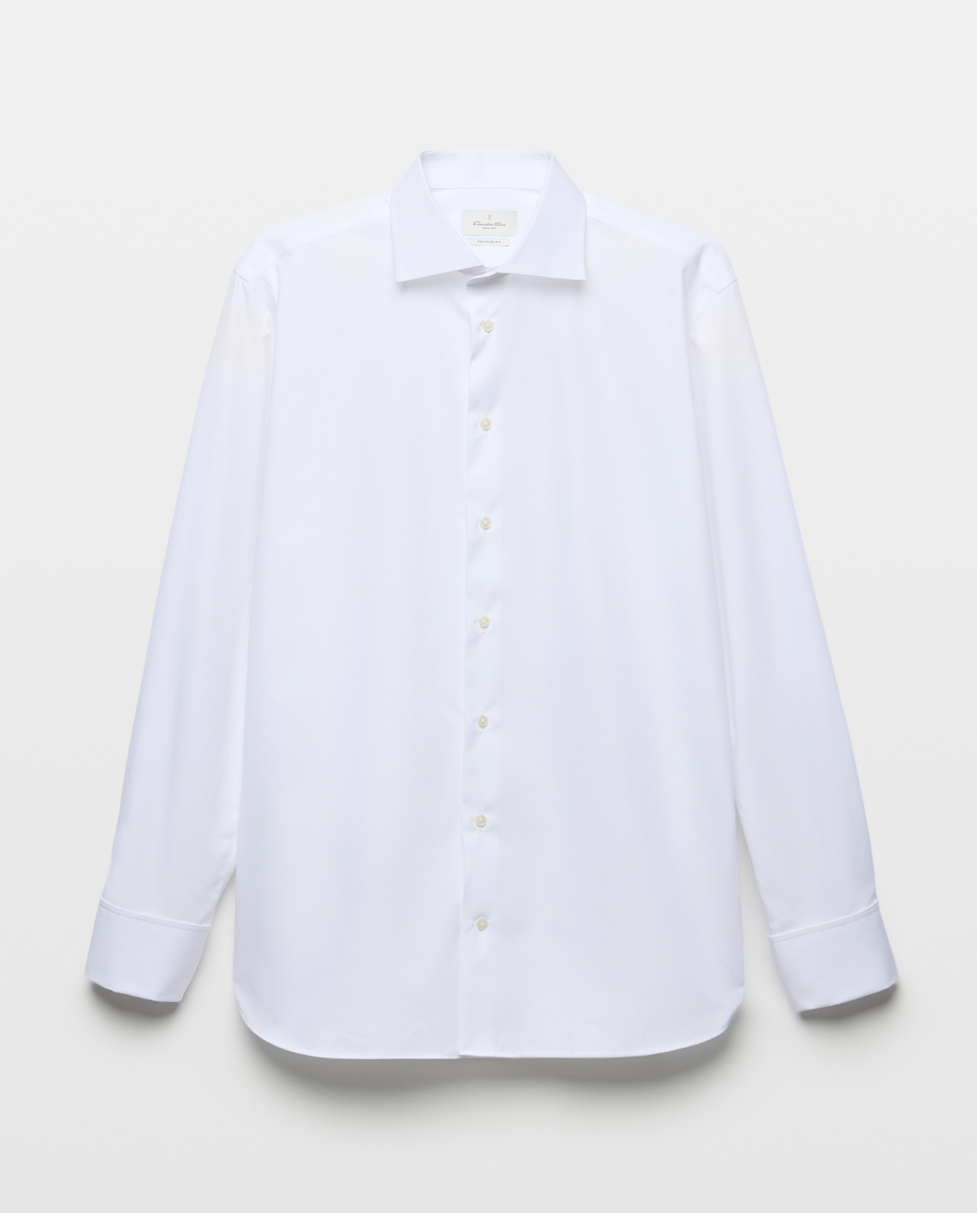 Camisa Formal de Manga Comprida Branco-5