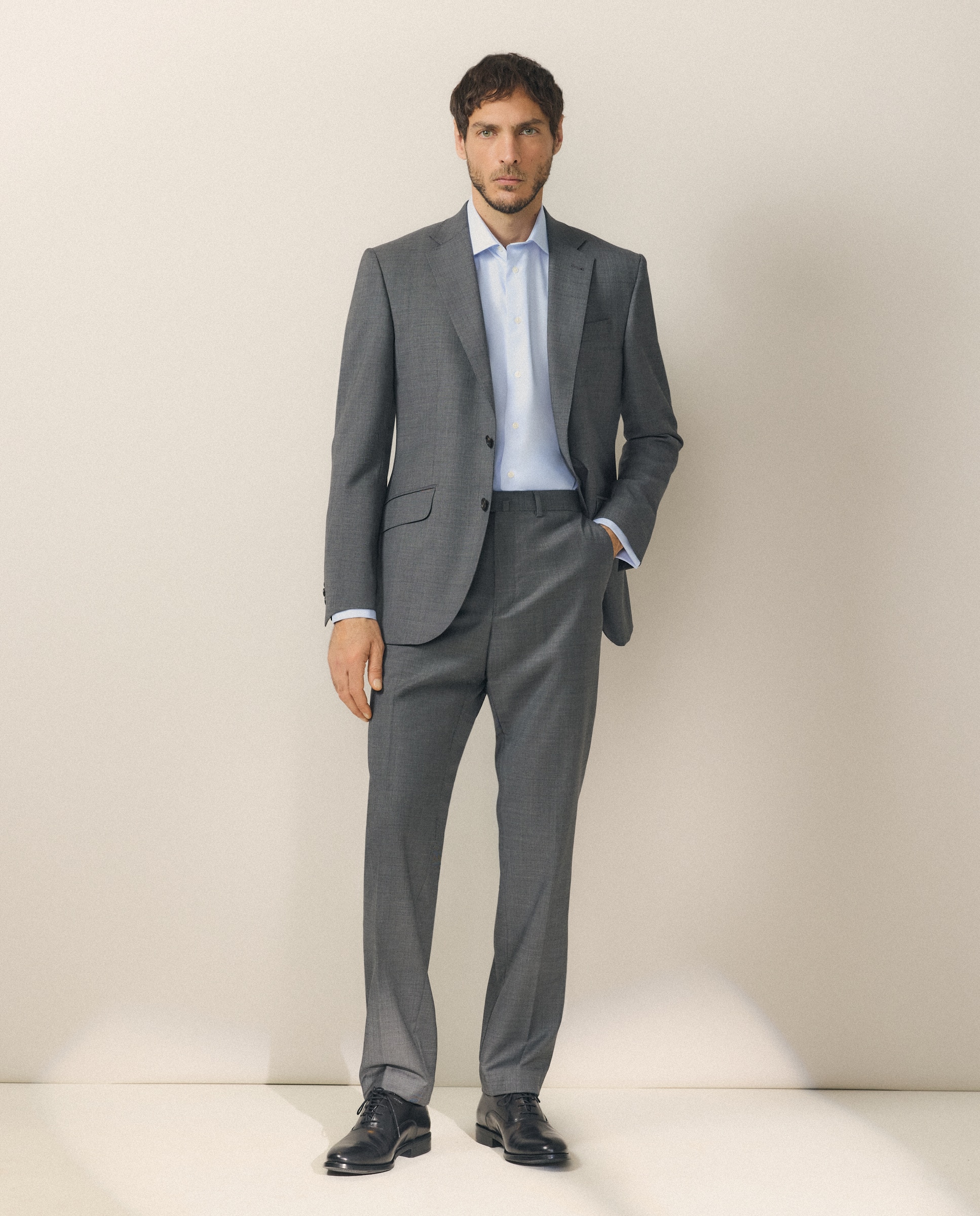 Camisa Formal Regular Fit Azul-2