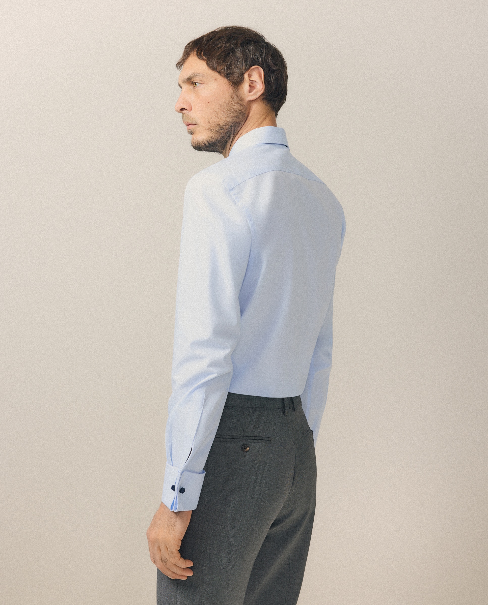 Camisa Formal Regular Fit Azul-3