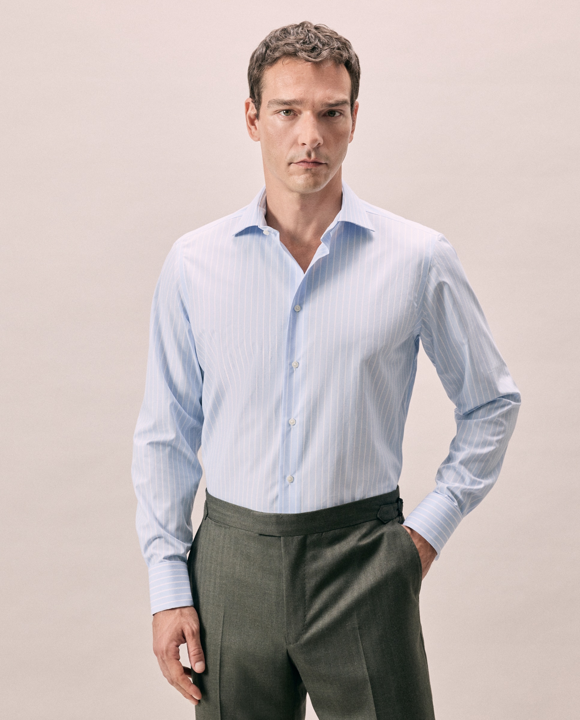 Imagen 1 de Camisa vestir 100% algodón non iron - Emidio Tucci - Azul Azul