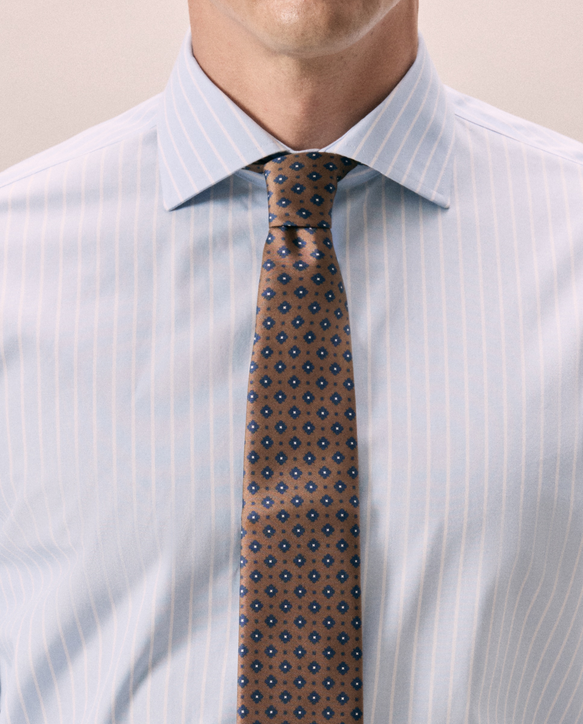 Imagen 4 de Camisa vestir 100% algodón non iron - Emidio Tucci - Azul Azul