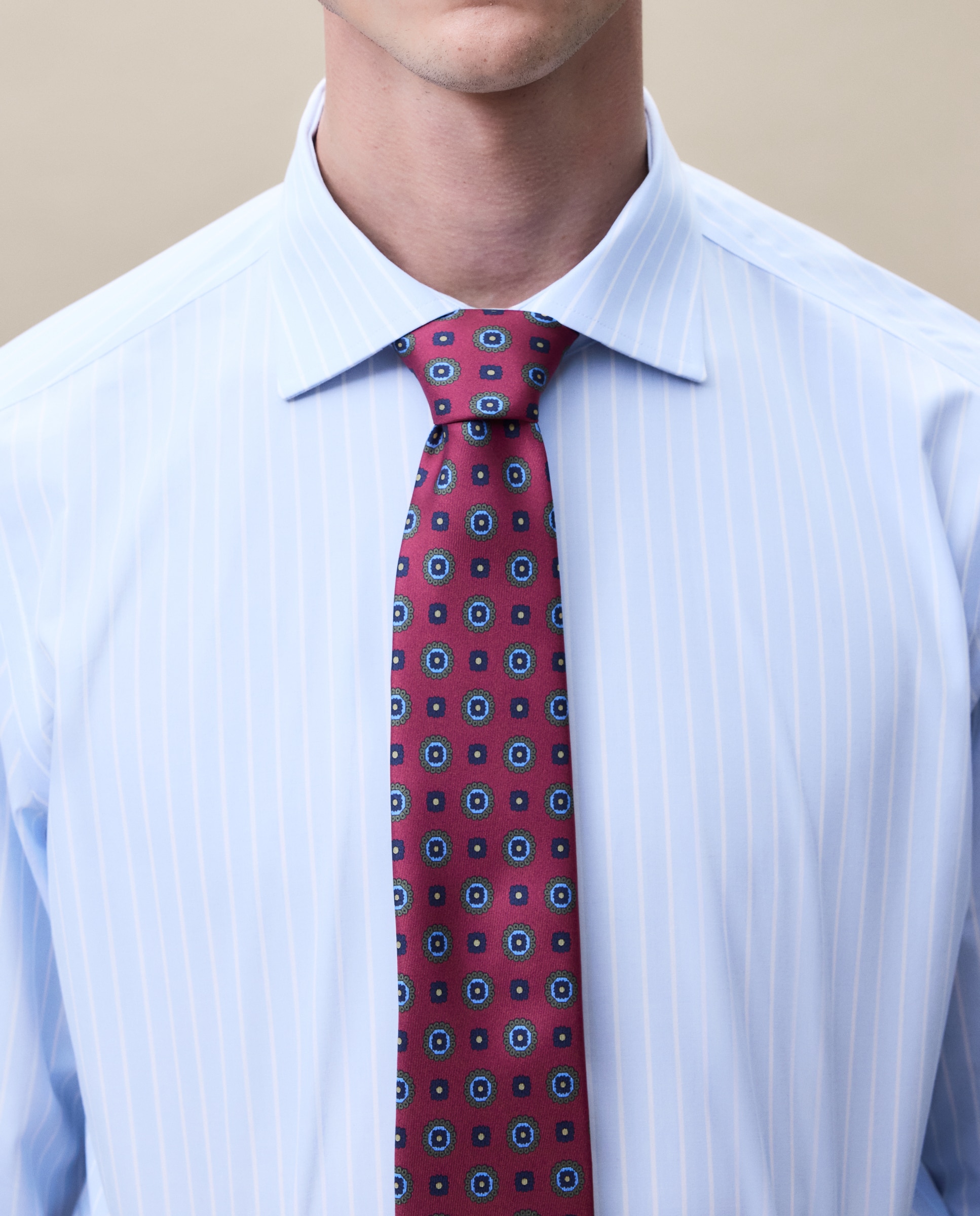 Imagen 5 de Camisa vestir 100% algodón non iron - Emidio Tucci - Azul Azul