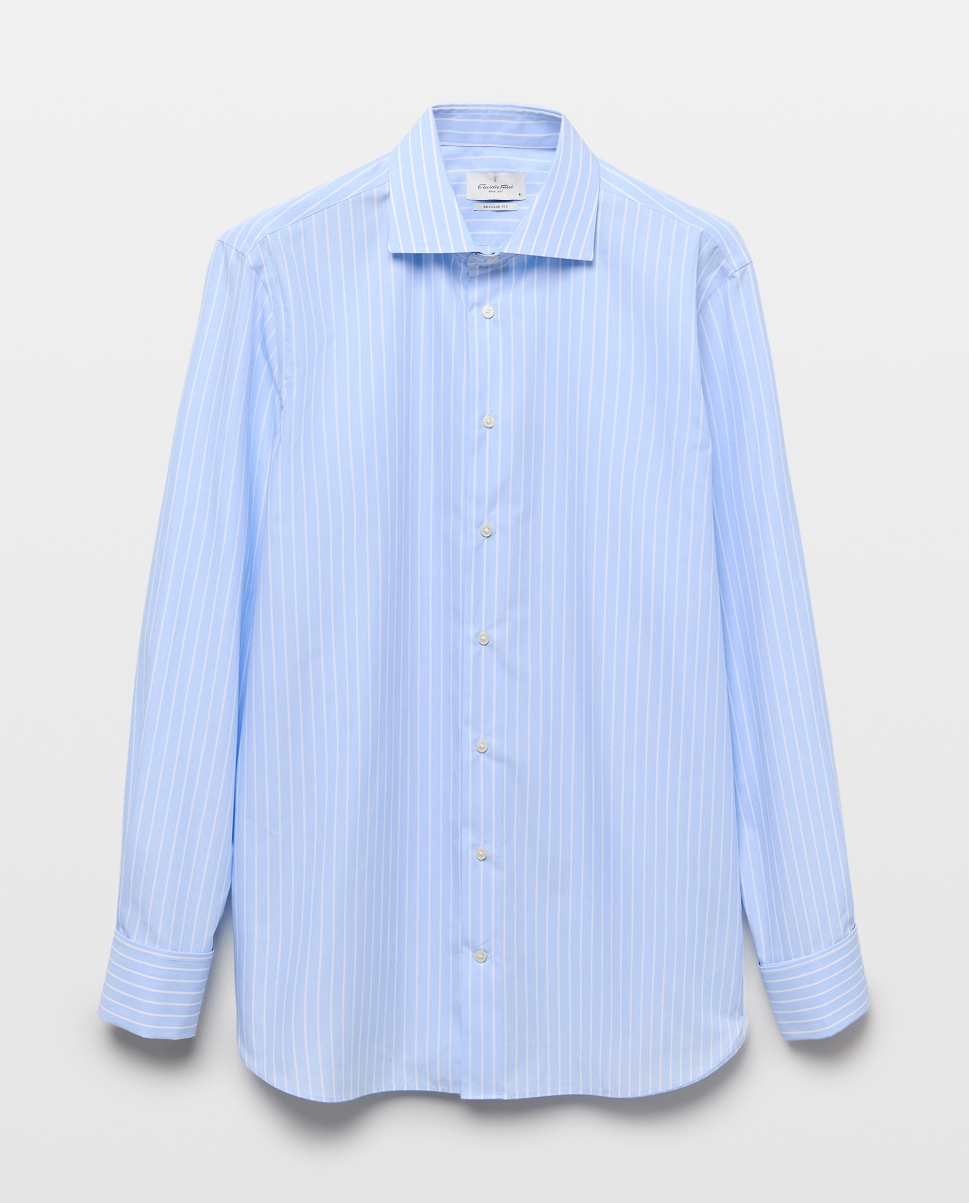 Imagen 6 de Camisa vestir 100% algodón non iron - Emidio Tucci - Azul Azul