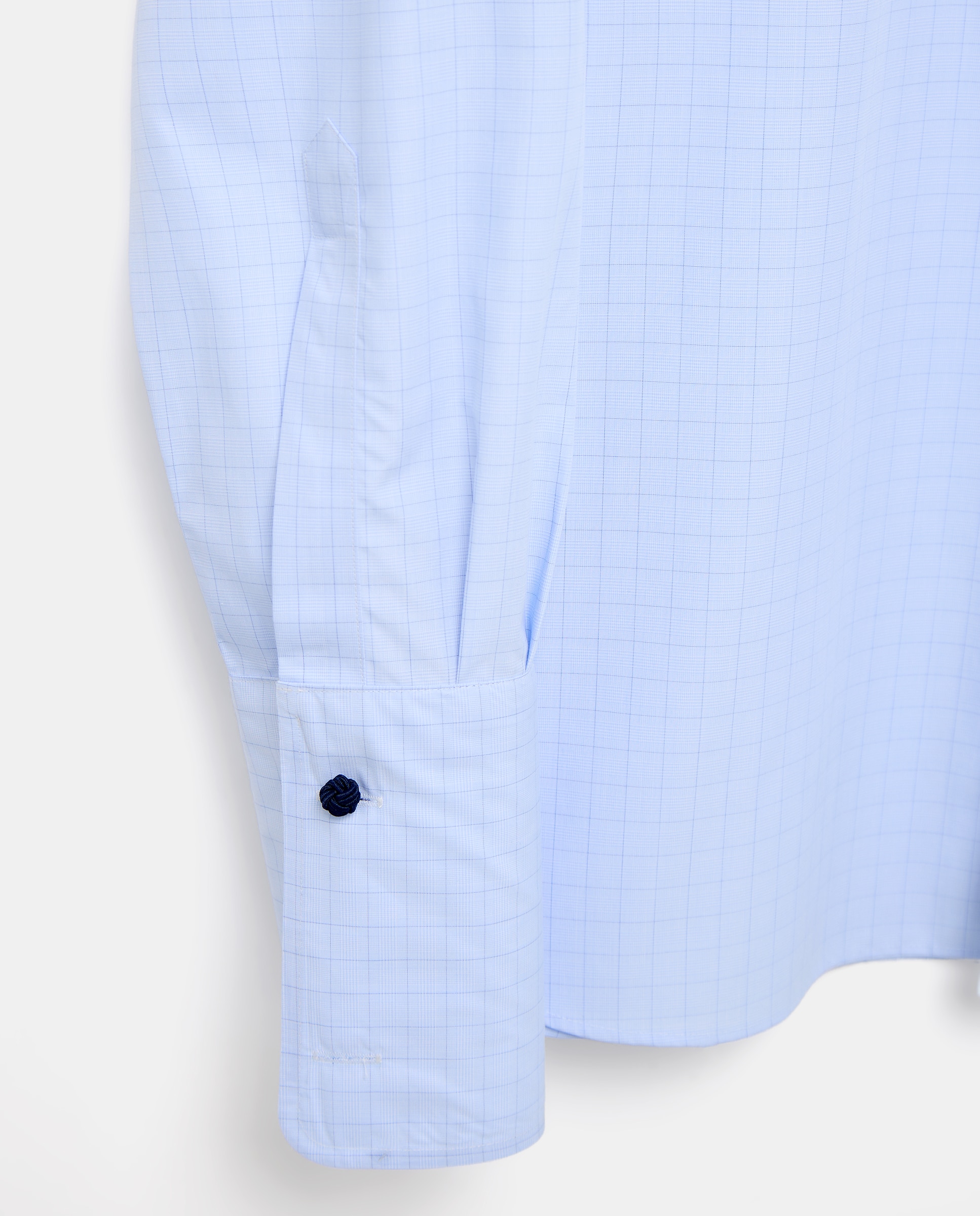 Camisa Clássica de Manga Comprida Non Iron Azul-6