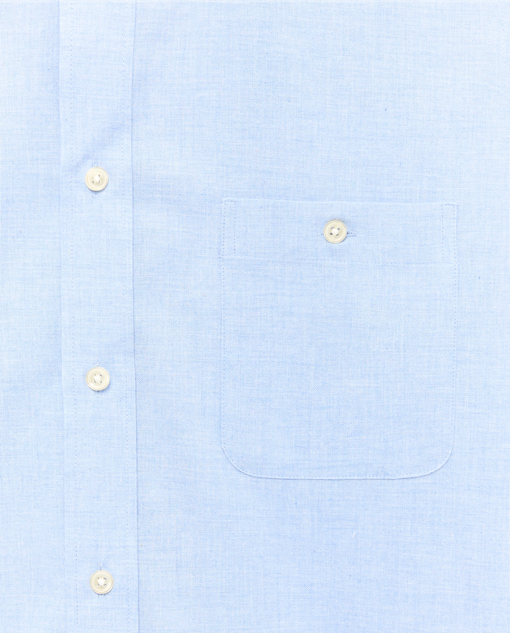 Camisa em Vilela de Algodão Melange Lisa Azul-claro-2