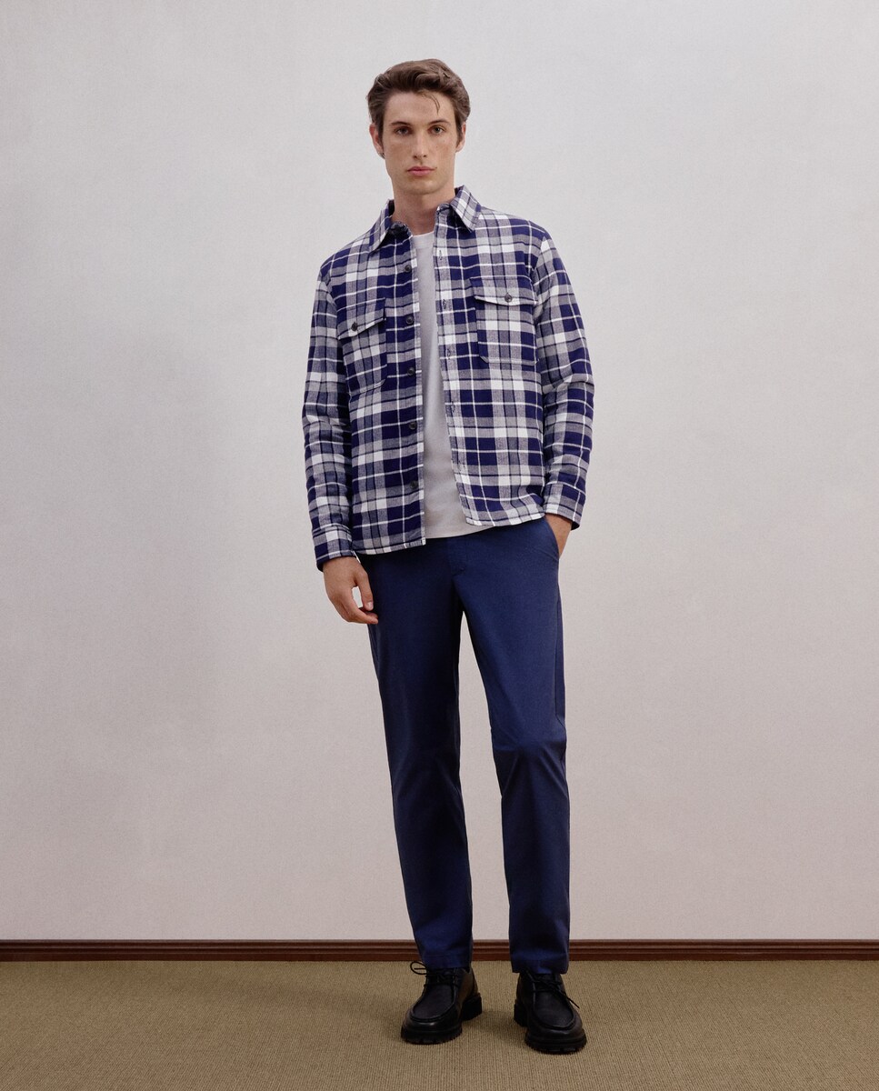 Sobrecamisa de hombre de algodón de cuadros · Dustin · El Corte Inglés