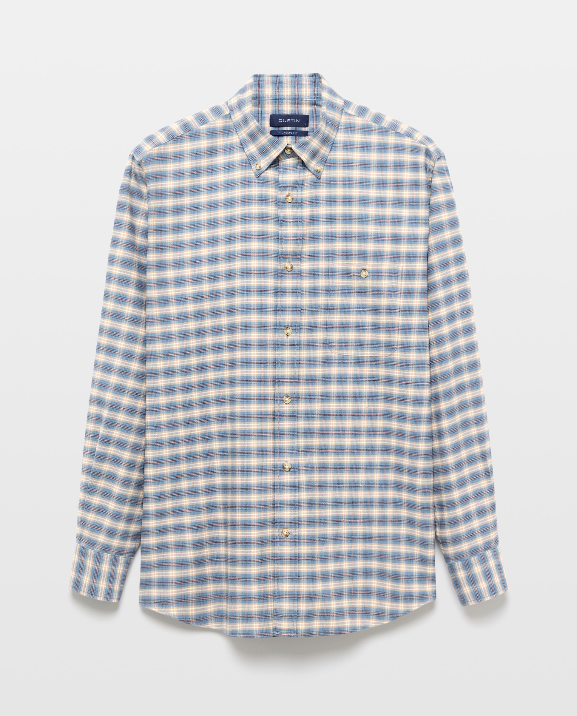 Camisa de sport villela cuadros de colección. - Dustin - Azul Azul-4