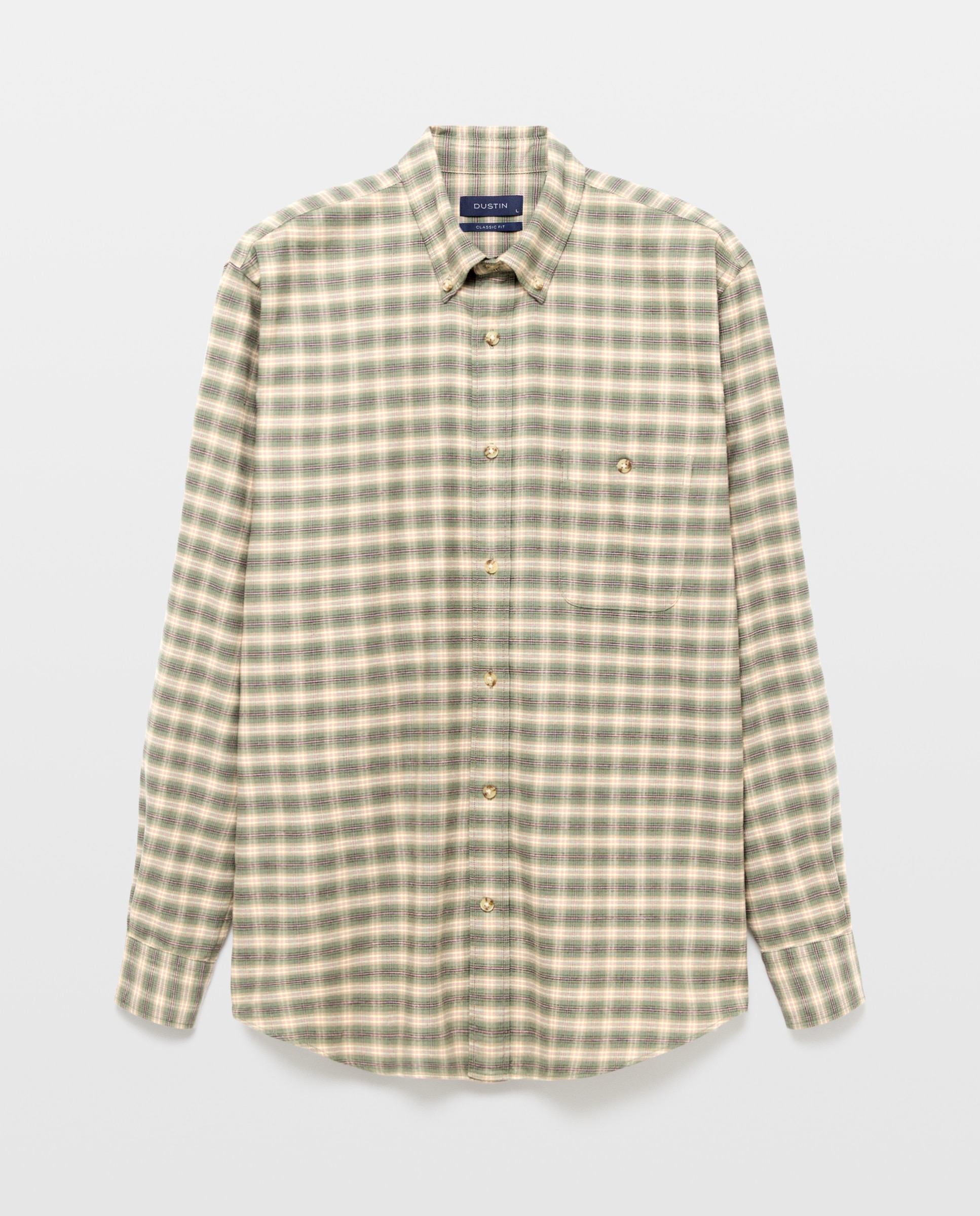 Camisa de sport villela cuadros de colección. - Dustin - Verde Verde-1