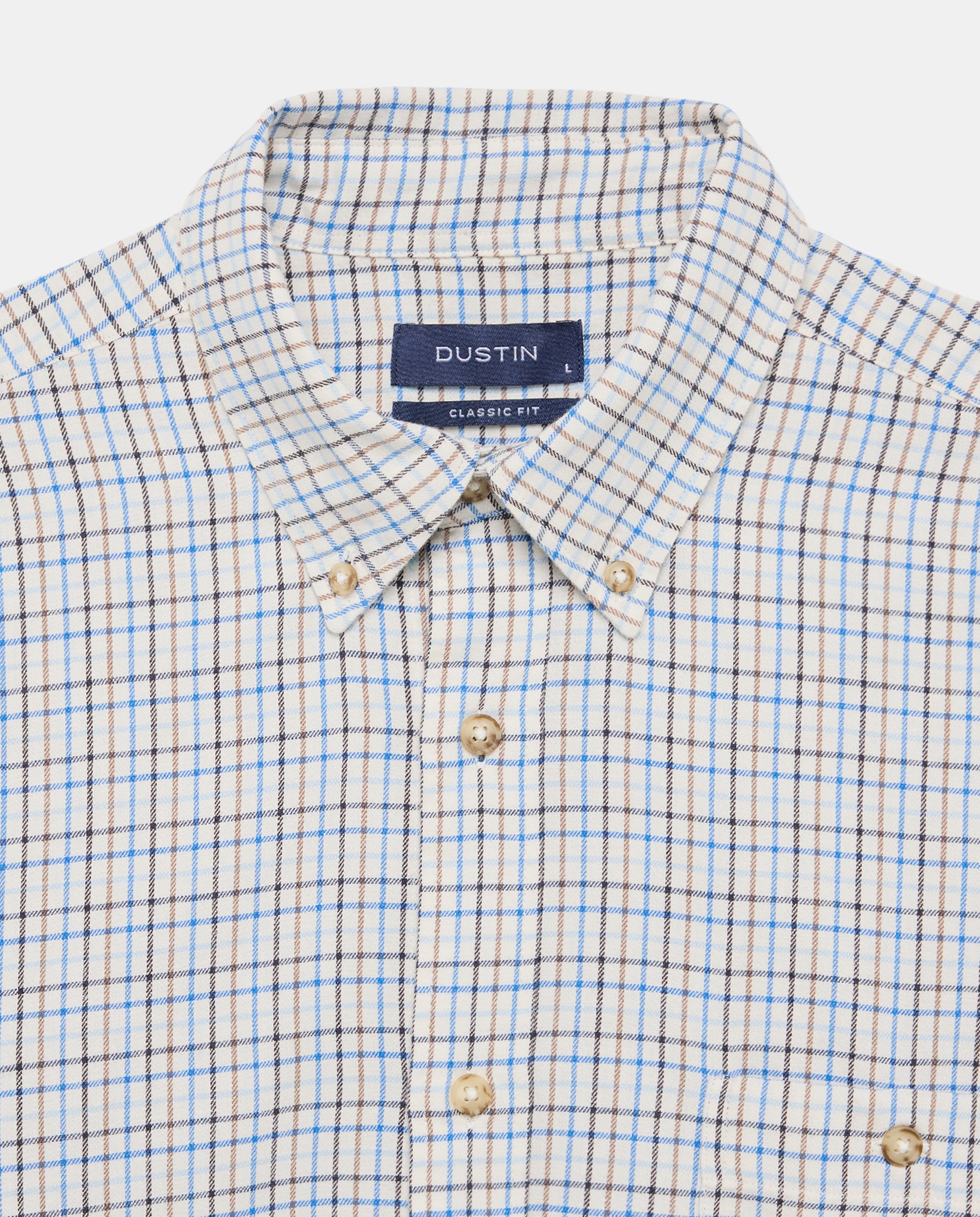 Camisa de hombre de sport tejido villela de cuadro harrys - Dustin - Azul Azul-2