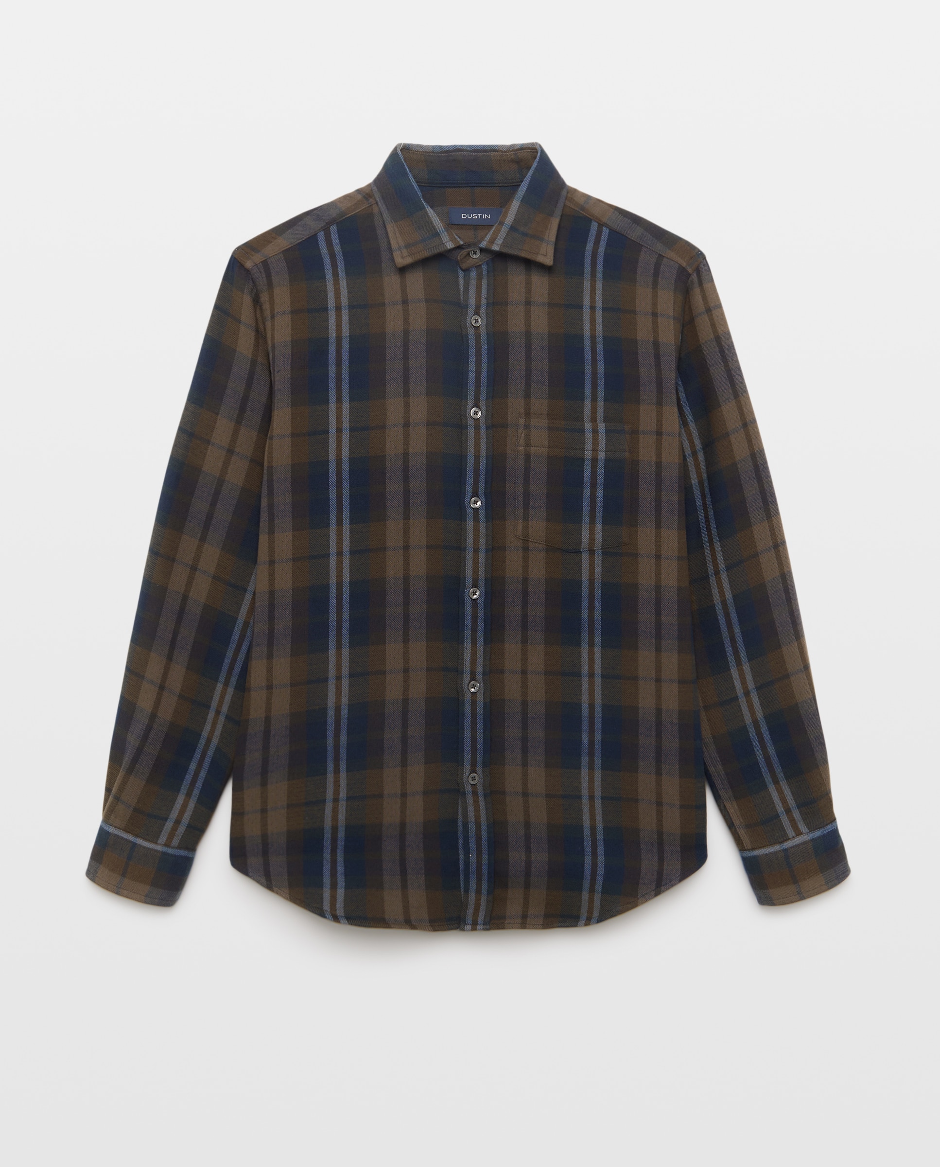 Imagen 1 de Camisa classic fit franela cuadros colección de hombre - Dustin - Azul marino Azul marino