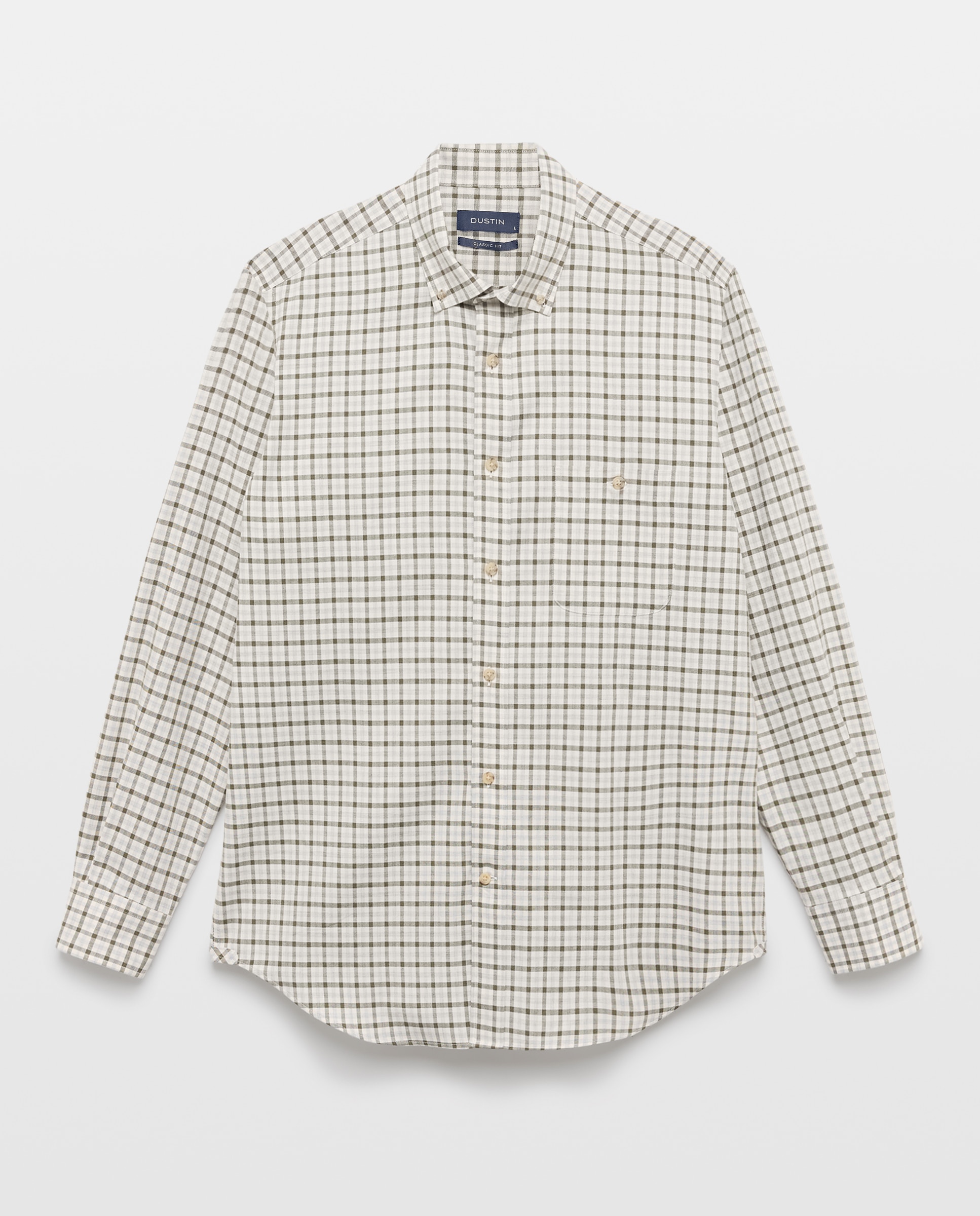 Imagem 0 de Camisa Casual em Vilela aos Quadrados Vichy Bicolor