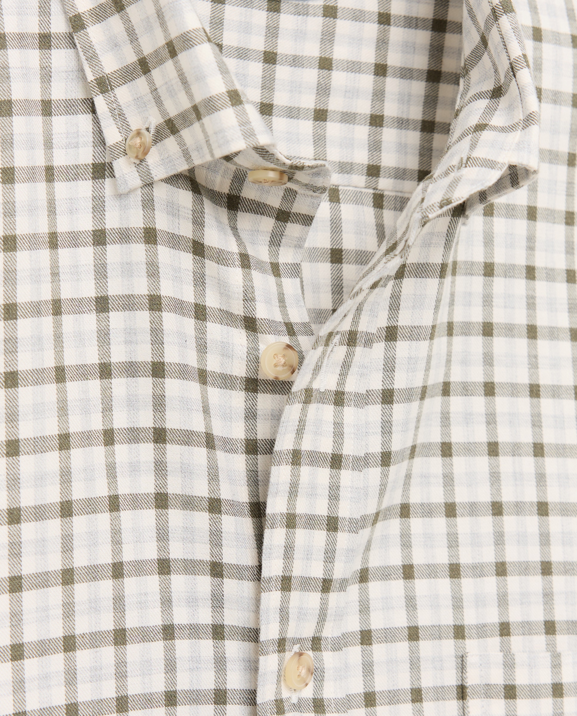 Camisa Casual em Vilela aos Quadrados Vichy Bicolor Verde-2