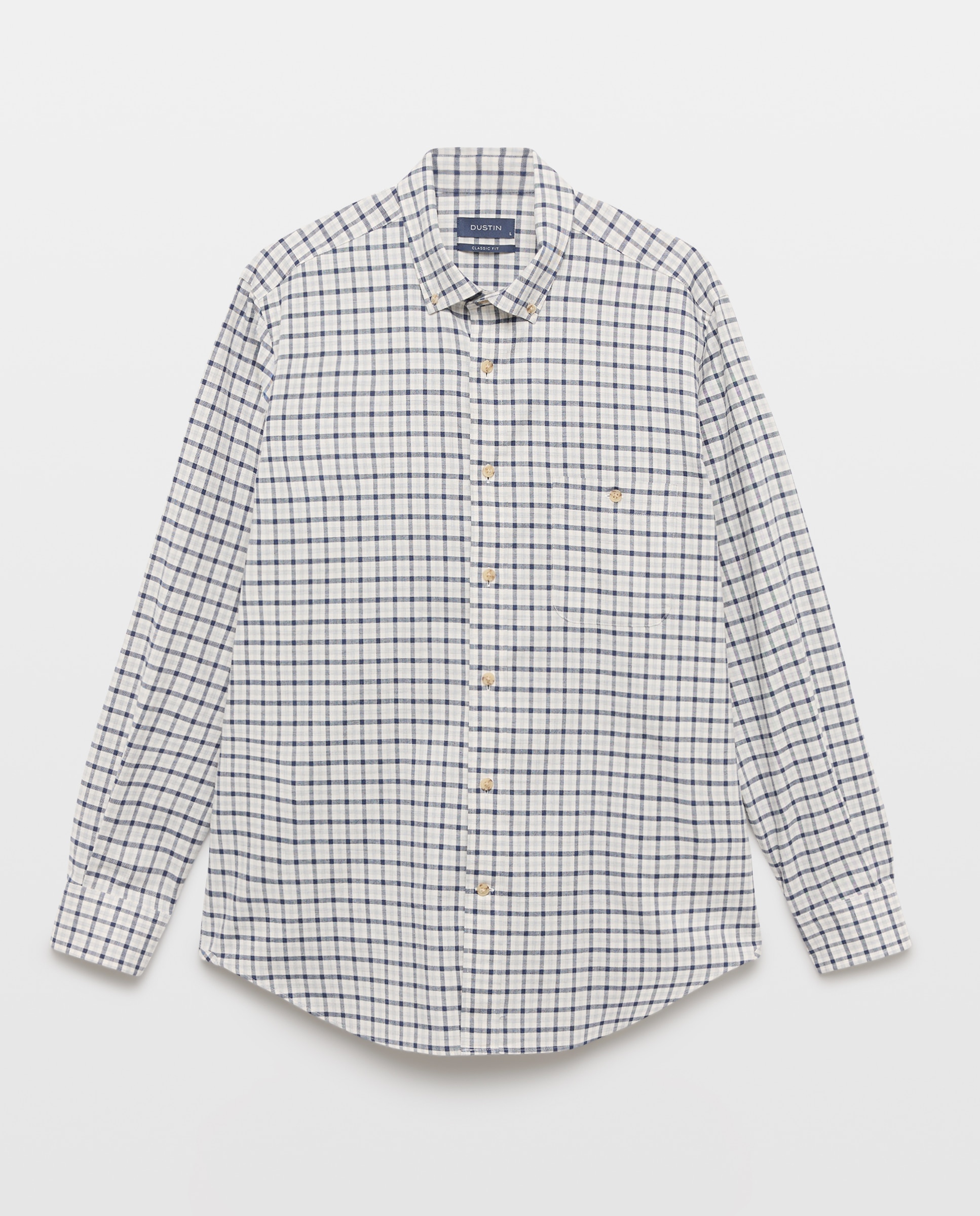 Camisa de sport villela cuadros vichy bicolor. - Dustin - Azul marino Azul marino-4