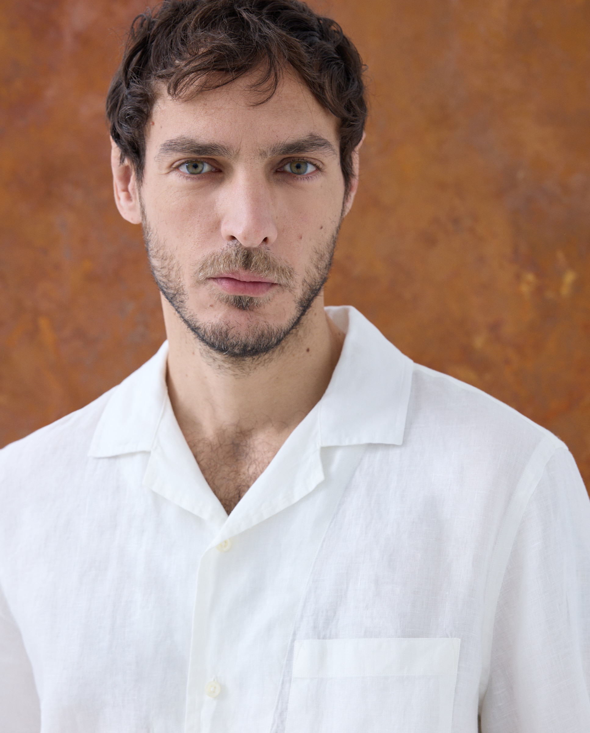 Imagem 0 de Camisa de Linho com Manga Curta