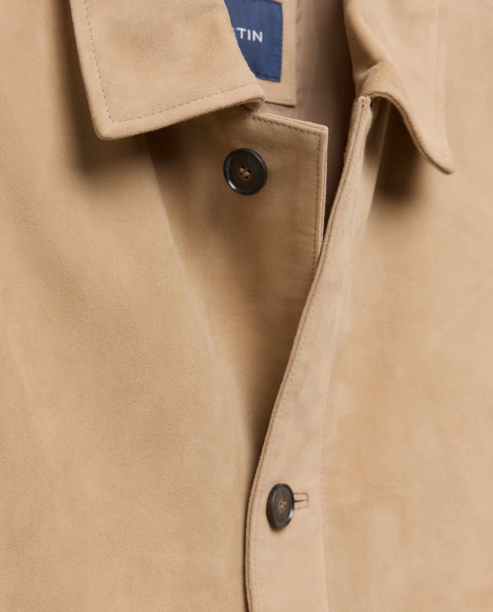 Cazadora de piel de hombre - Dustin - Beige Beige-7