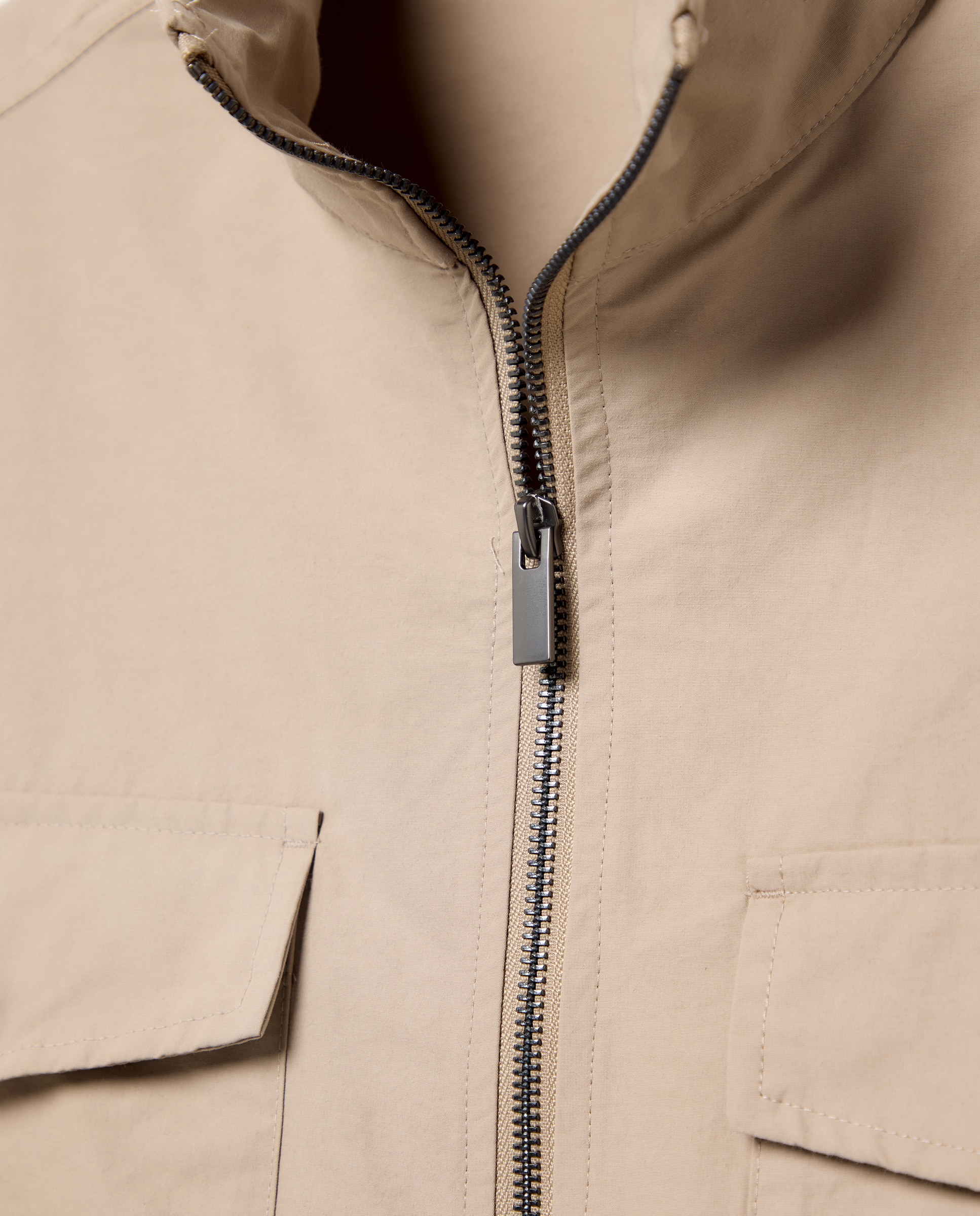 Parka Ligeira Desportiva Castanho-claro-2