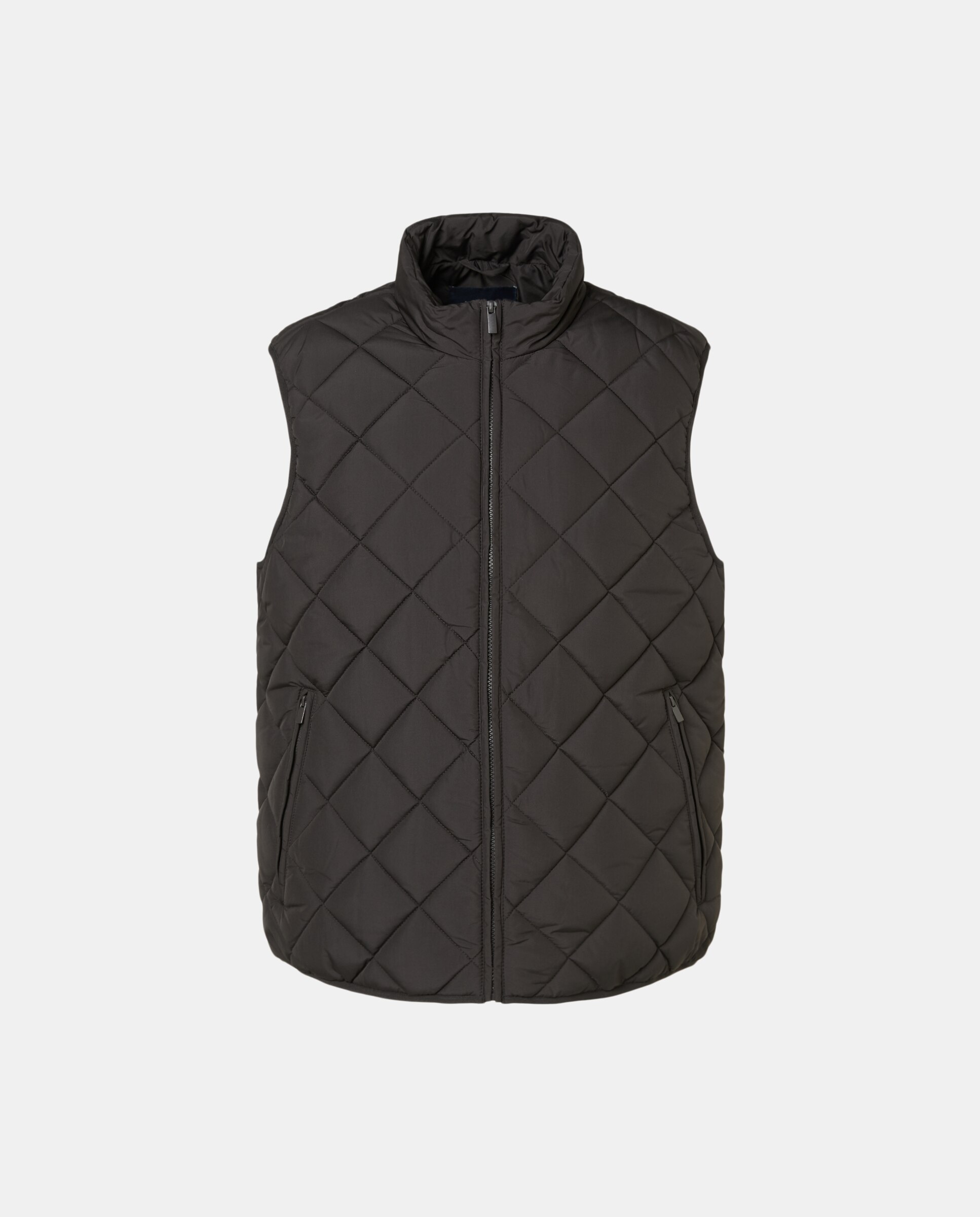 Colete com Losangos Cinzento-escuro-5