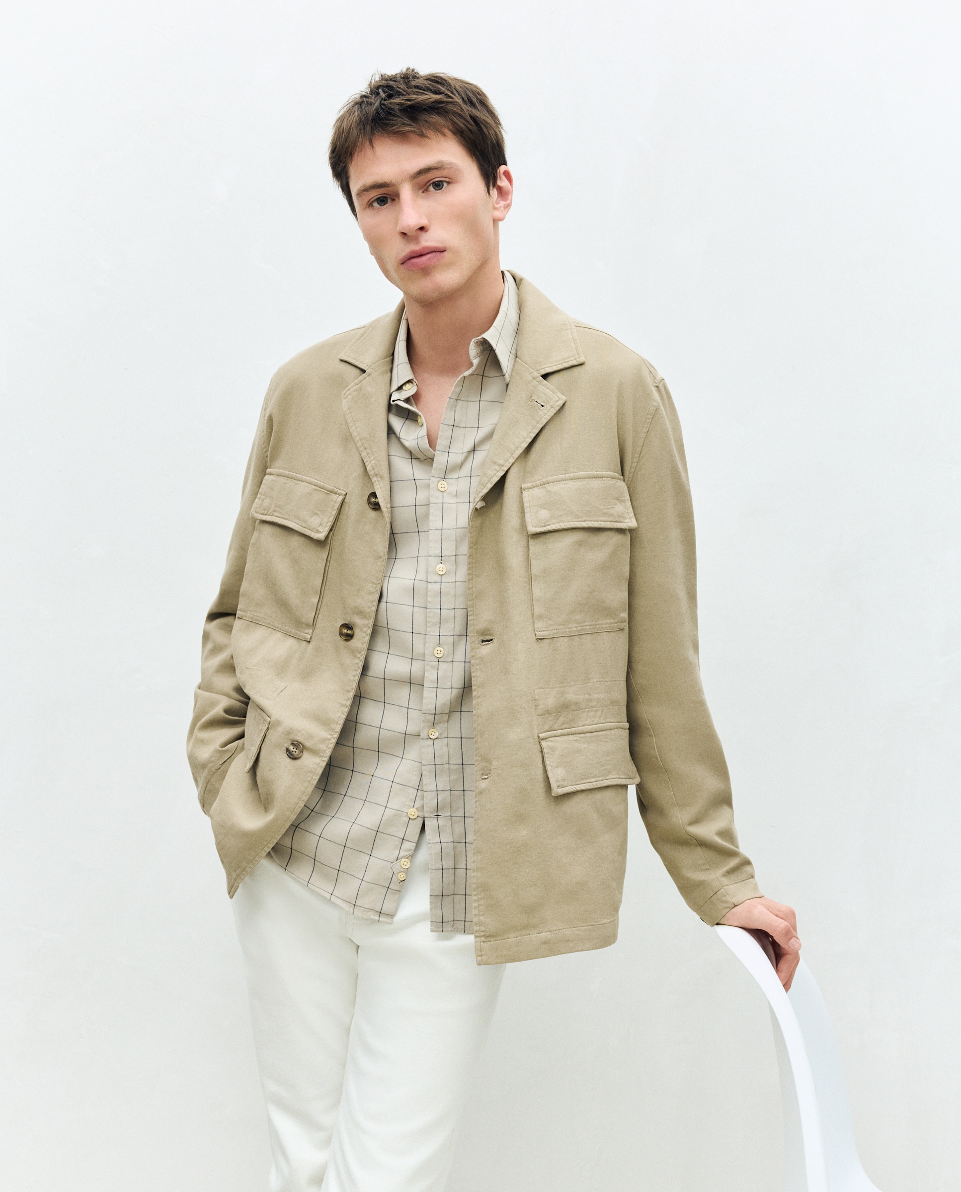 Imagem 0 de Parka Comprida de Linho