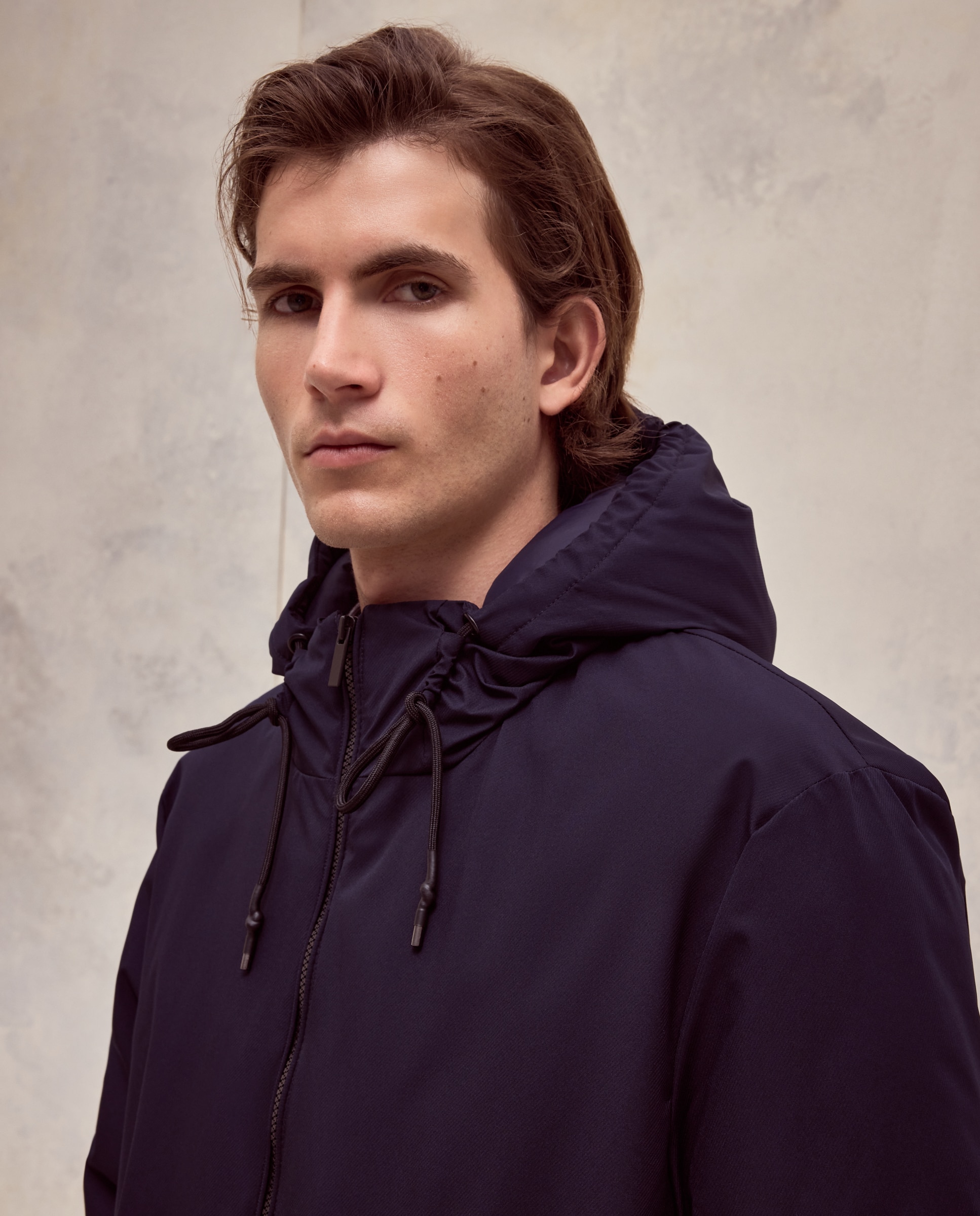 Parka larga de hombre. - Dustin - Azul marino Azul marino-3