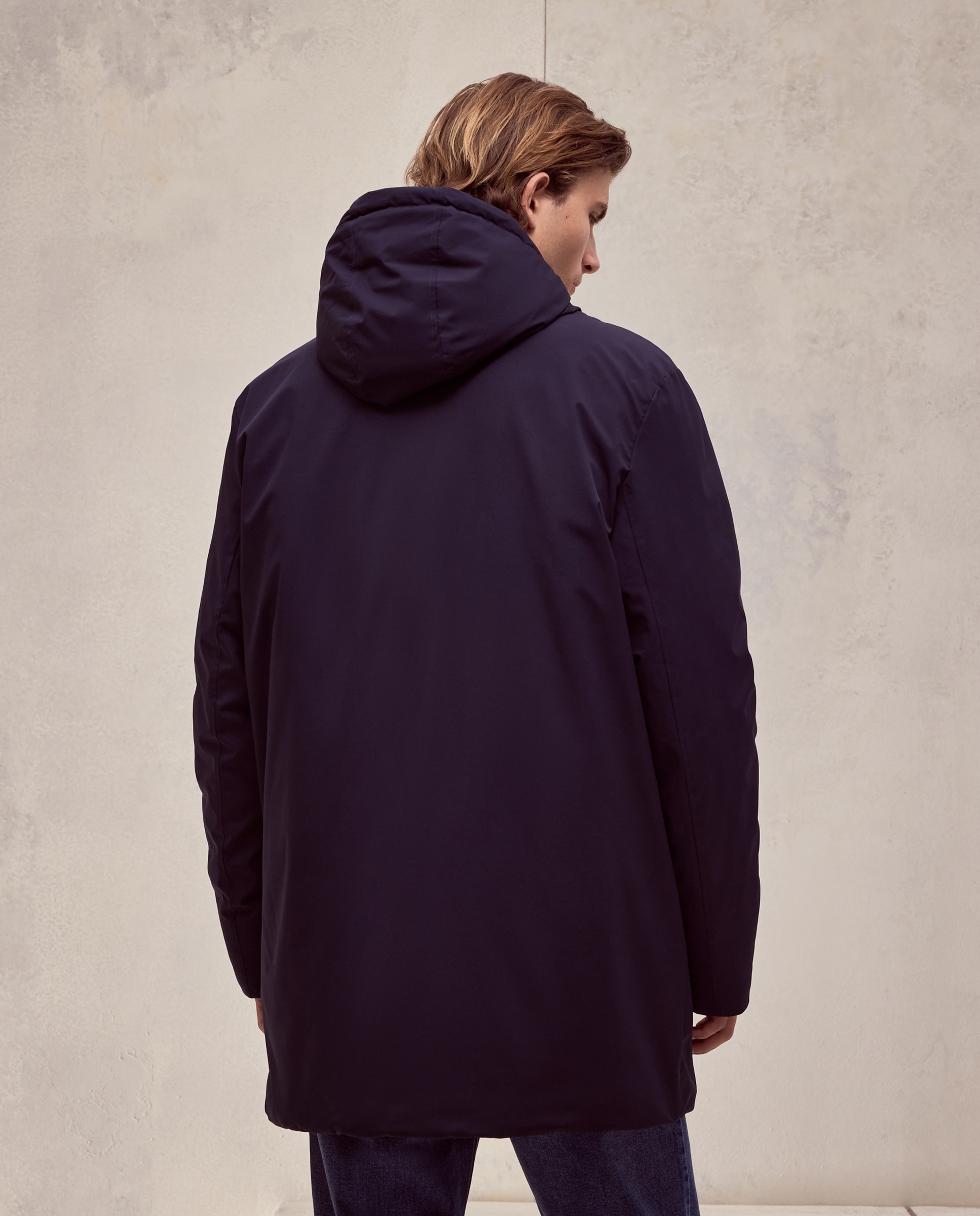 Parka larga de hombre. - Dustin - Azul marino Azul marino-4