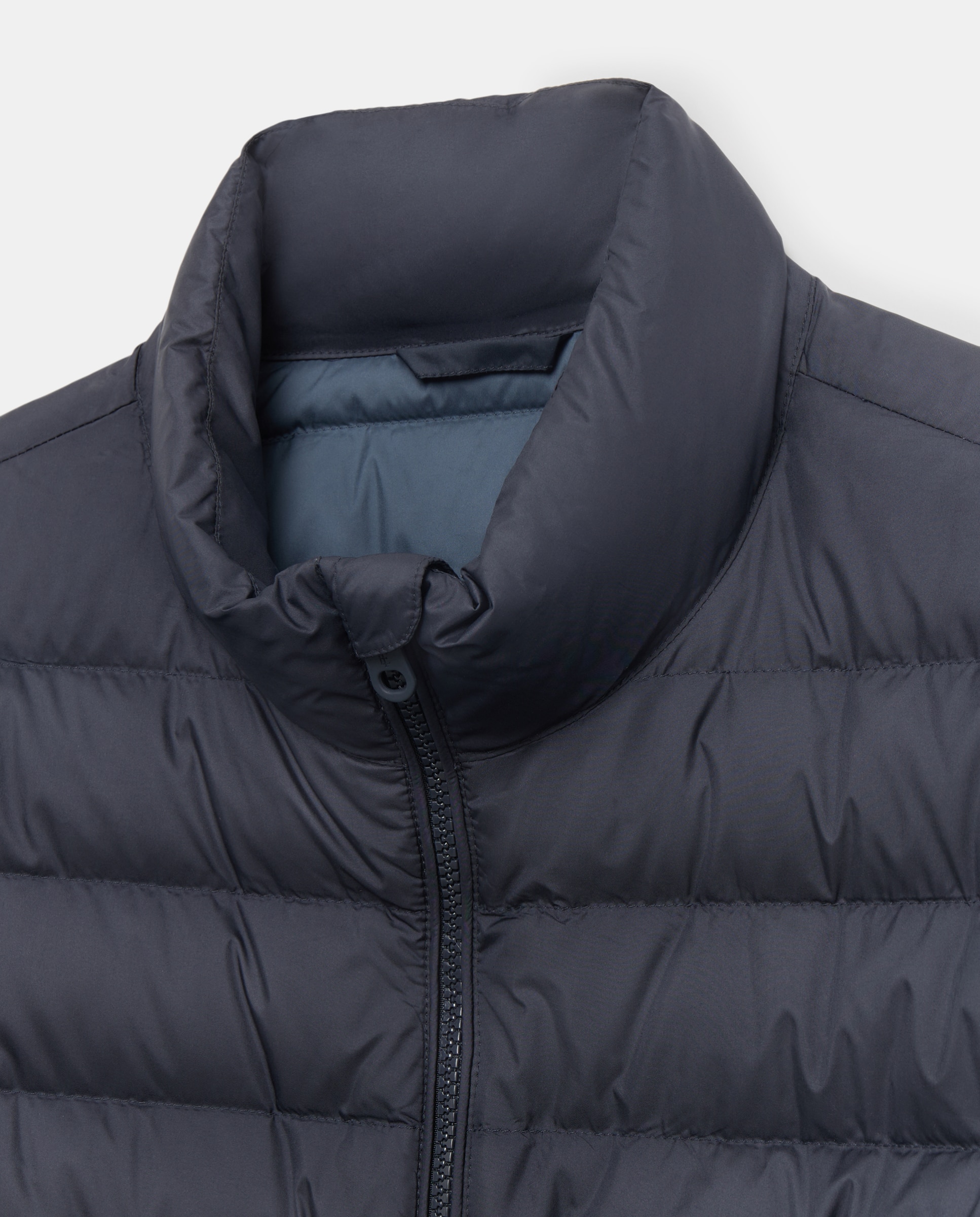 Plumífero de hombre de poliéster reciclado y pluma natural - Emidio Tucci - Azul marino Azul marino-5
