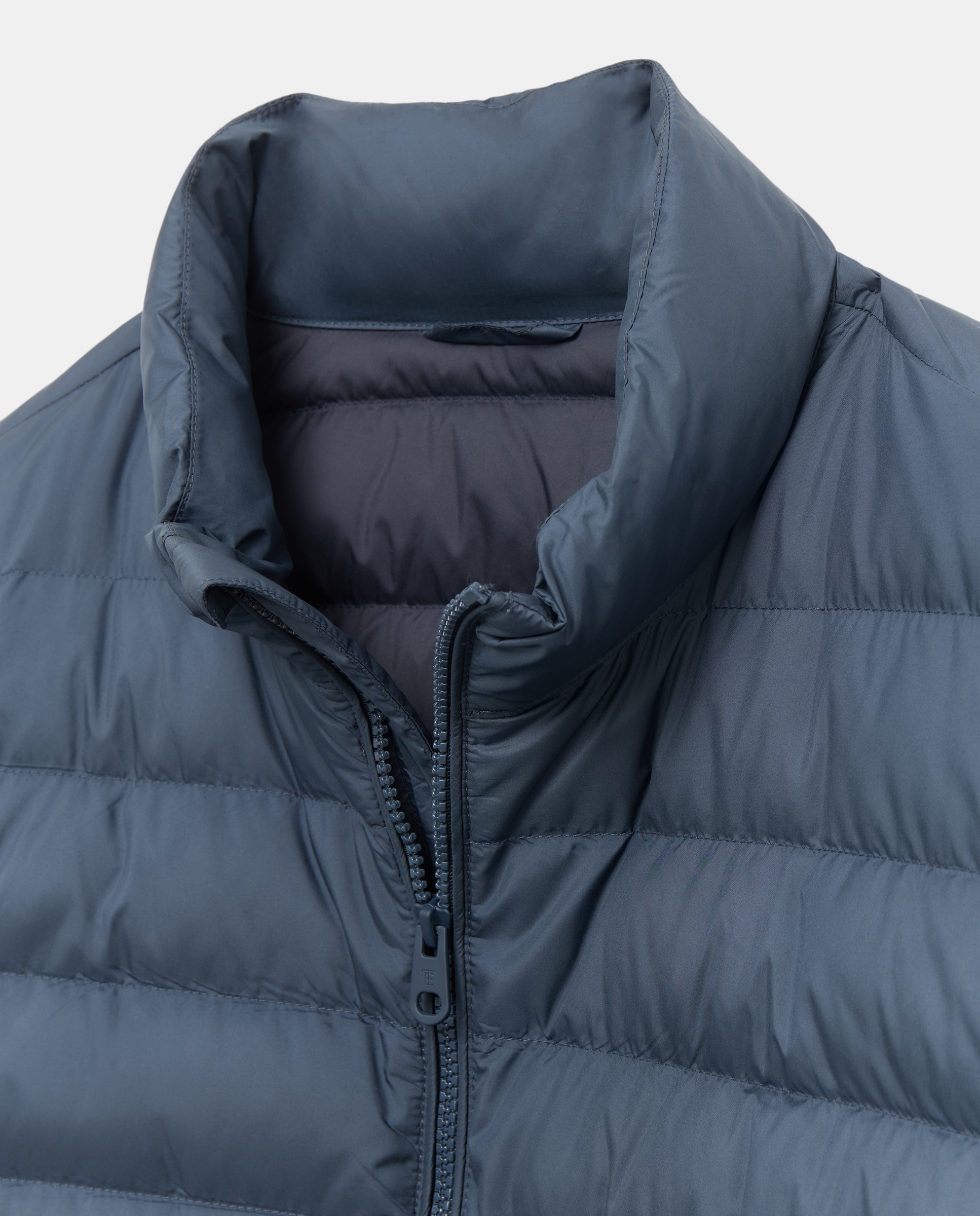 Plumífero de hombre de poliéster reciclado y pluma natural - Emidio Tucci - Azul Azul-5